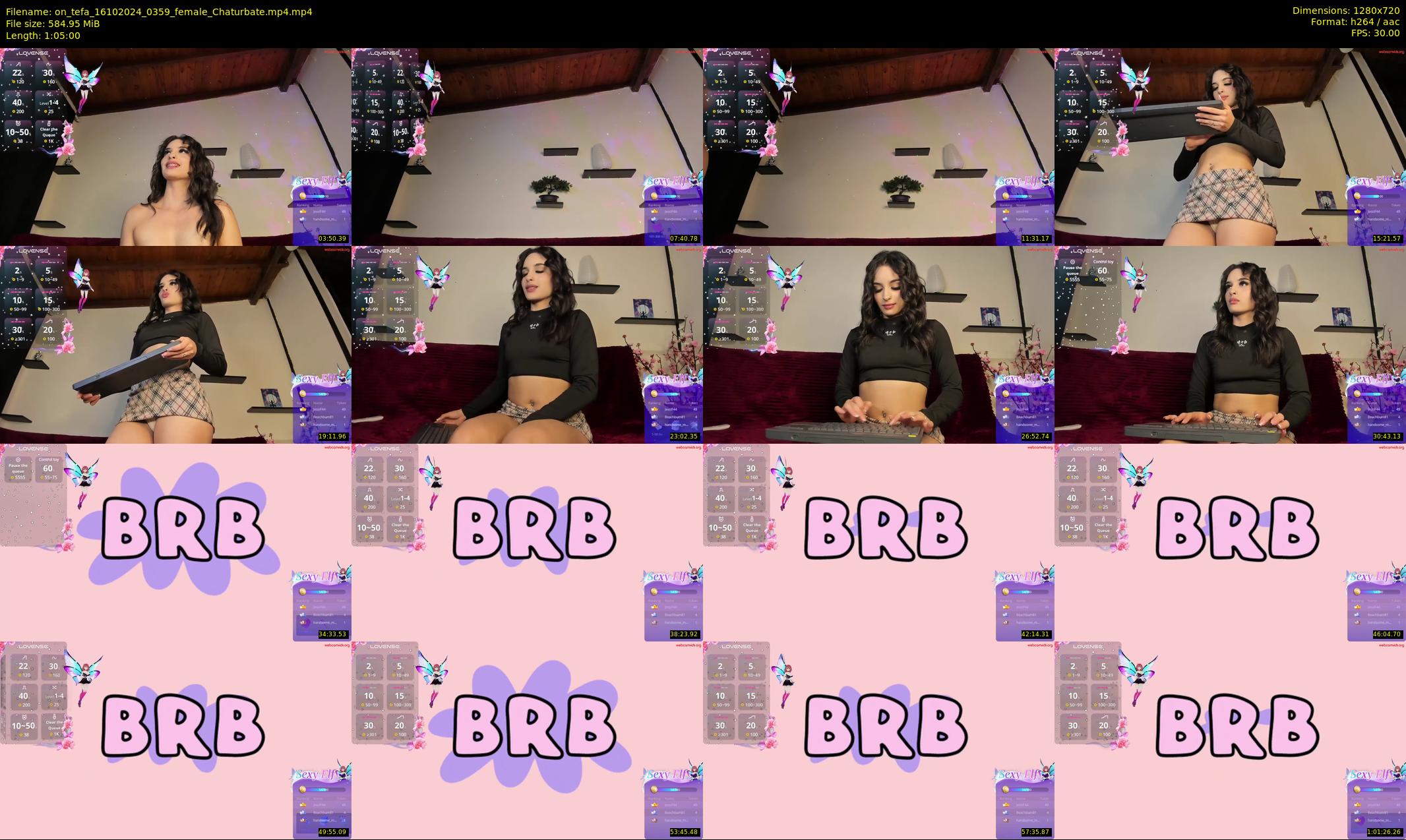 on_tefa — 65 minute Chaturbate female cam show recording, 720p, Oct 16, 2024
