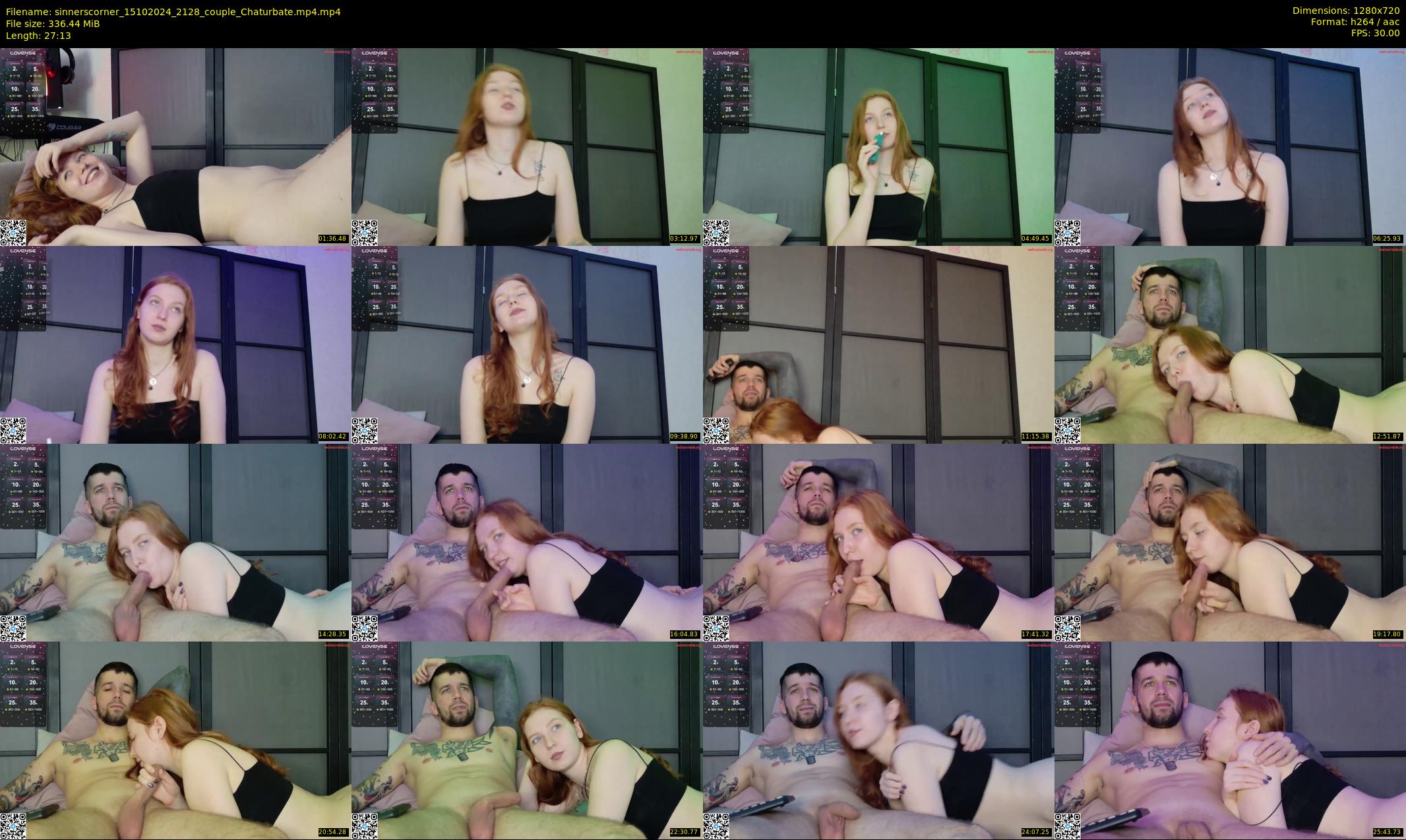 sinnerscorner — 28 minute Chaturbate couple cam show recording, 720p, Oct 15, 2024