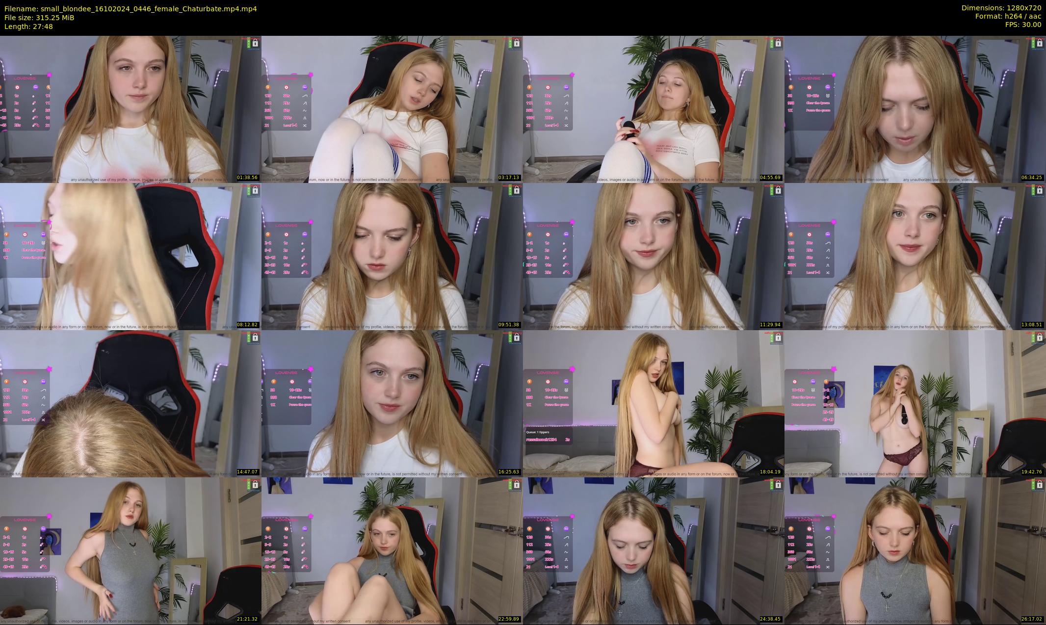 small_blondee — 28 minute Chaturbate female cam show recording, 720p, Oct 16, 2024