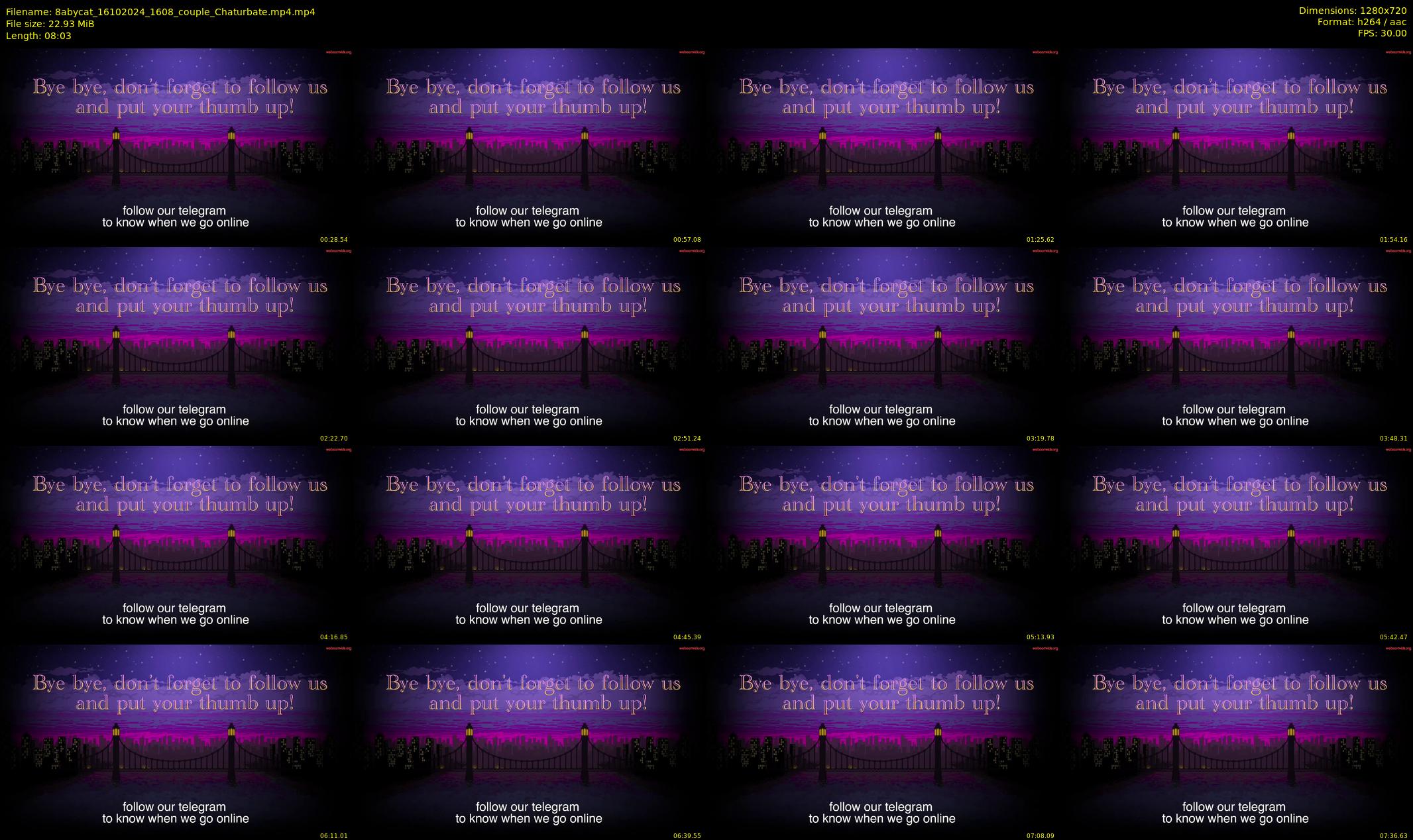 8abycat — 9 minute Chaturbate couple cam show recording, 720p, Oct 16, 2024