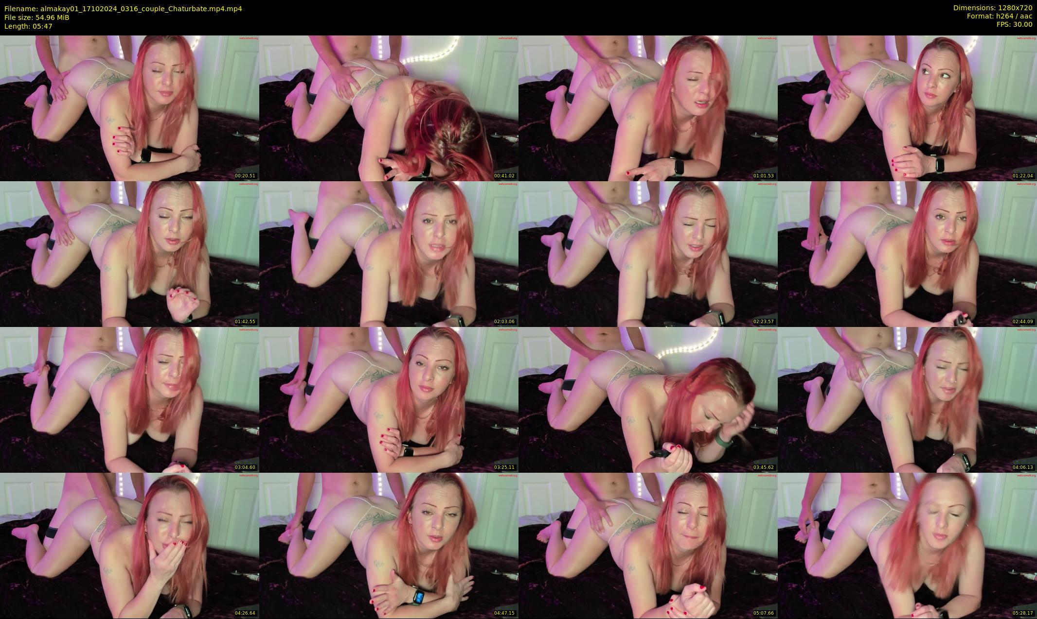 almakay01 — 6 minute Chaturbate couple cam show recording, 720p, Oct 17, 2024
