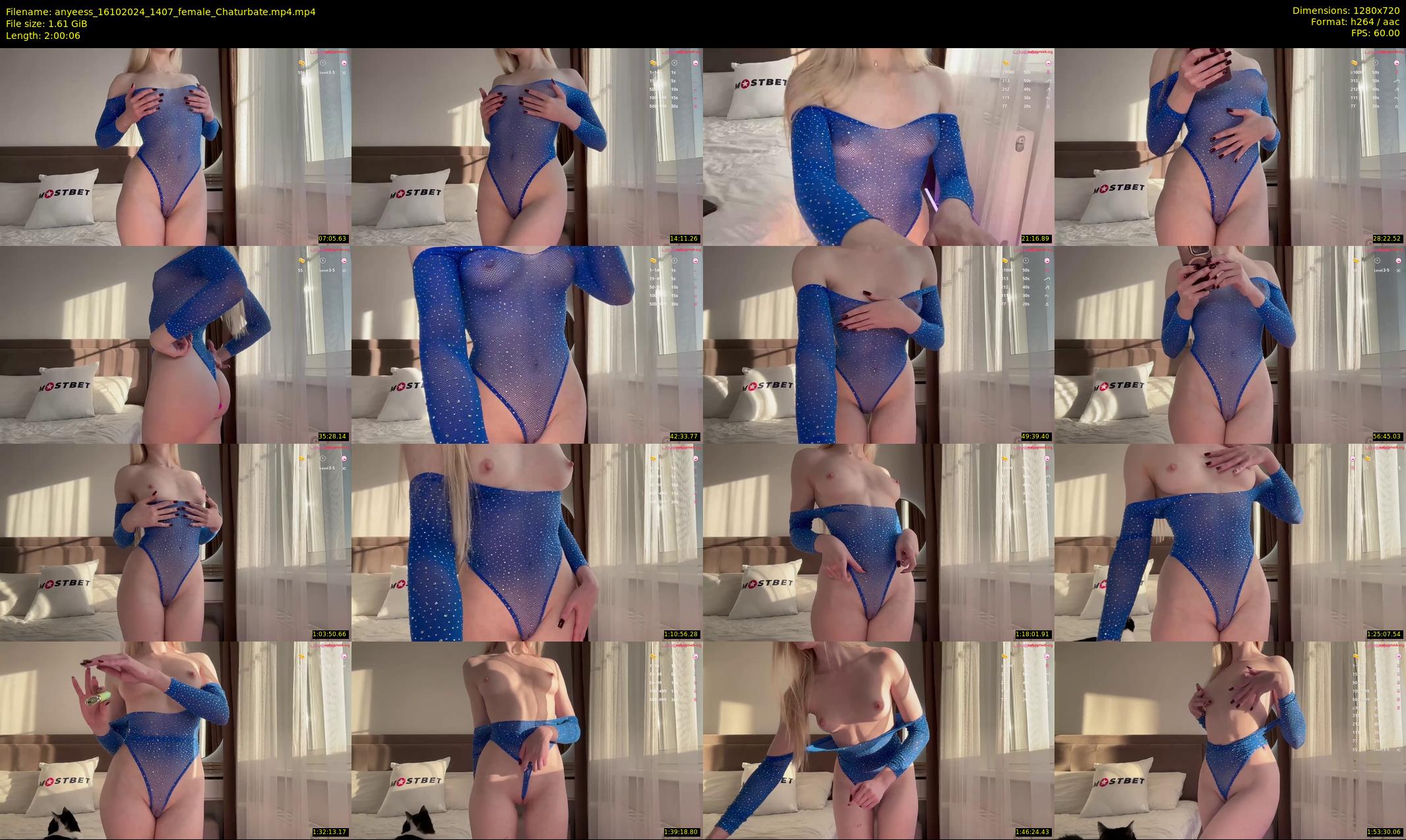 anyeess — 121 minute Chaturbate female cam show recording, 720p, Oct 16, 2024