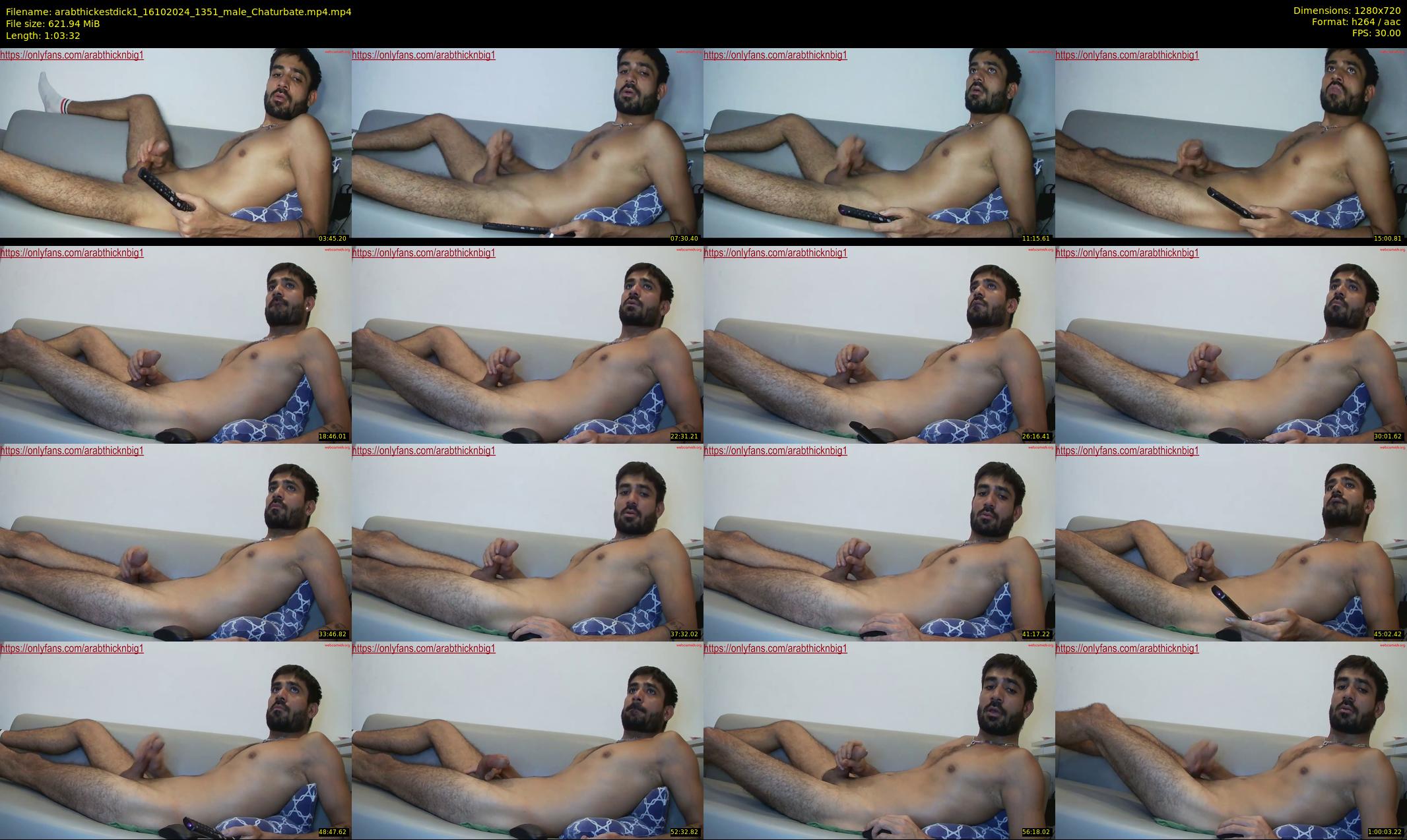 arabthickestdick1 — 64 minute Chaturbate couple cam show recording, 720p, Oct 16, 2024