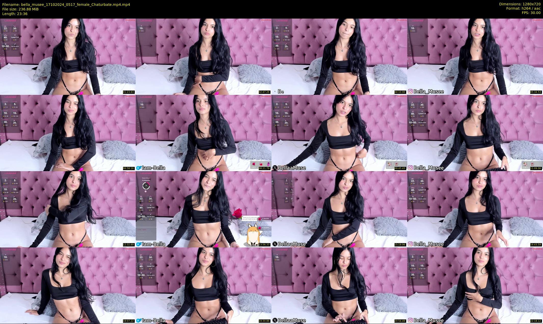 bella_musee — 24 minute Chaturbate female cam show recording, 720p, Oct 17, 2024