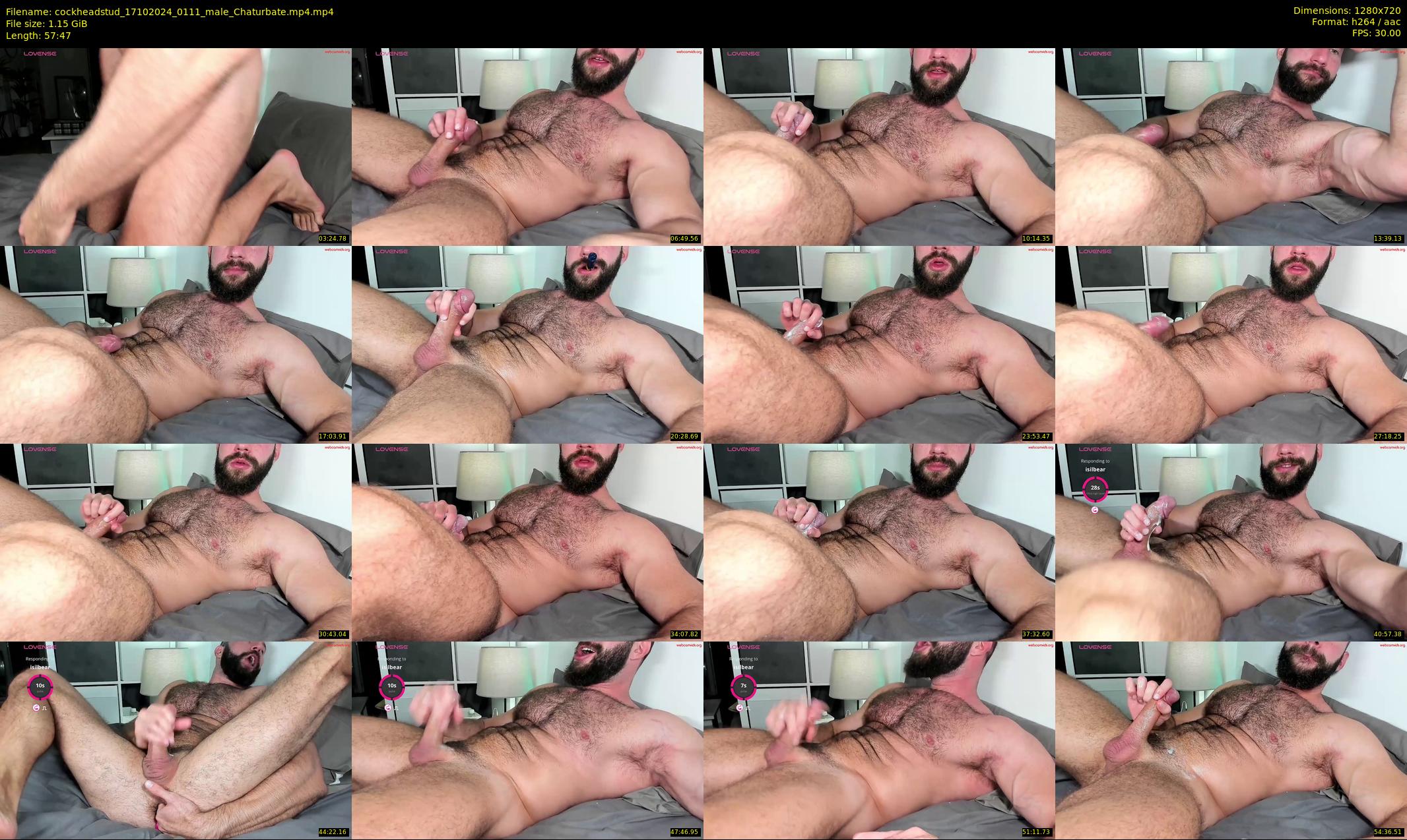 cockheadstud — 58 minute Chaturbate male cam show recording, 720p, Oct 17, 2024