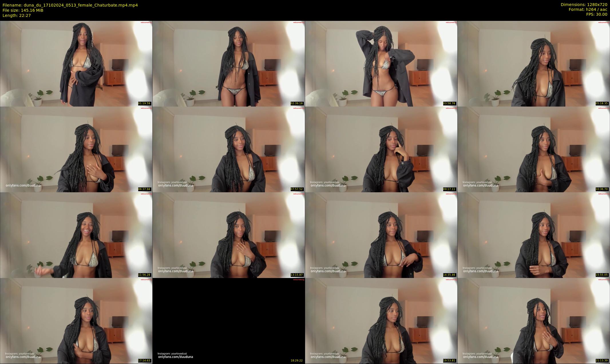 duna_du — 23 minute Chaturbate female cam show recording, 720p, Oct 17, 2024