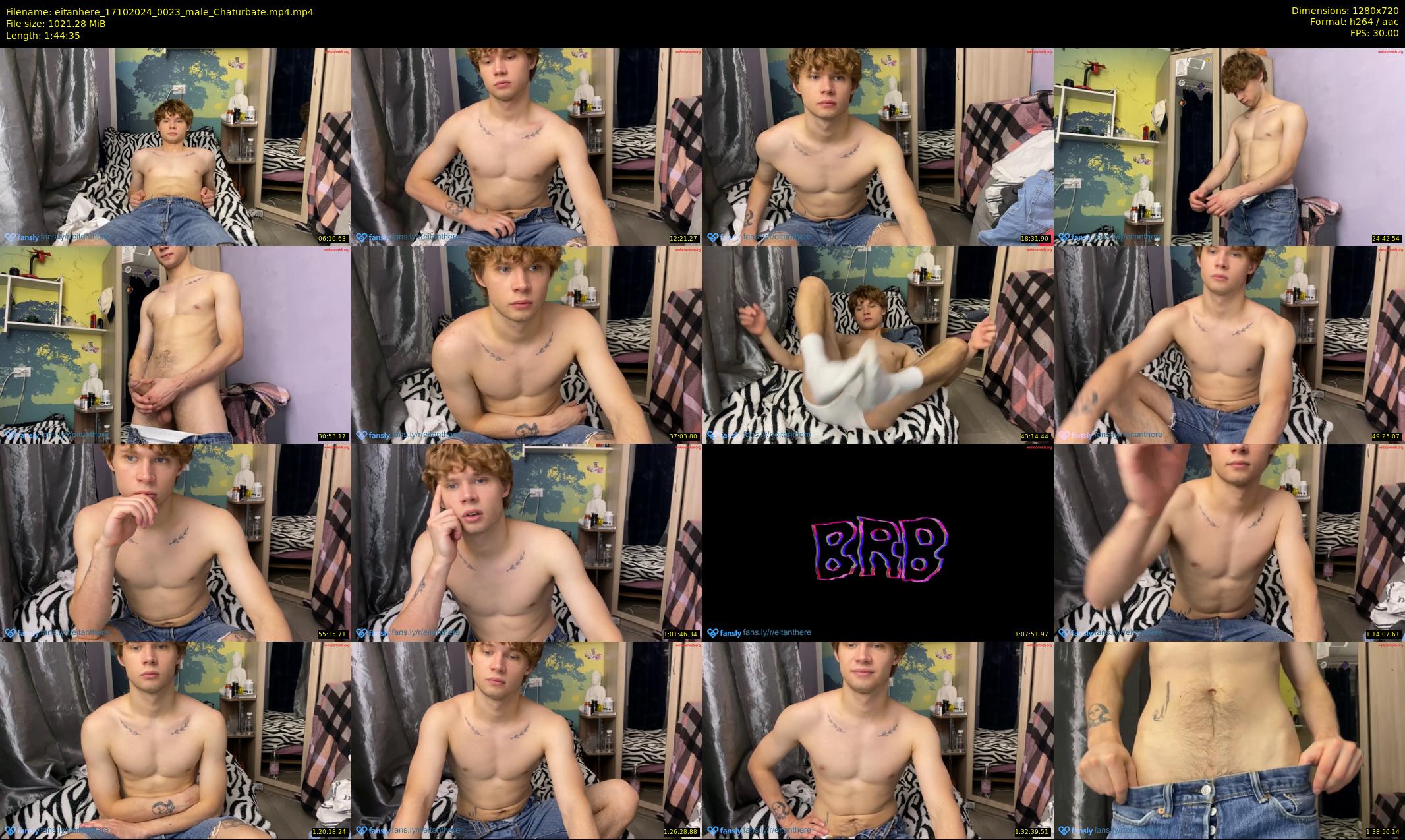 eitanhere — 105 minute Chaturbate male cam show recording, 720p, Oct 17, 2024