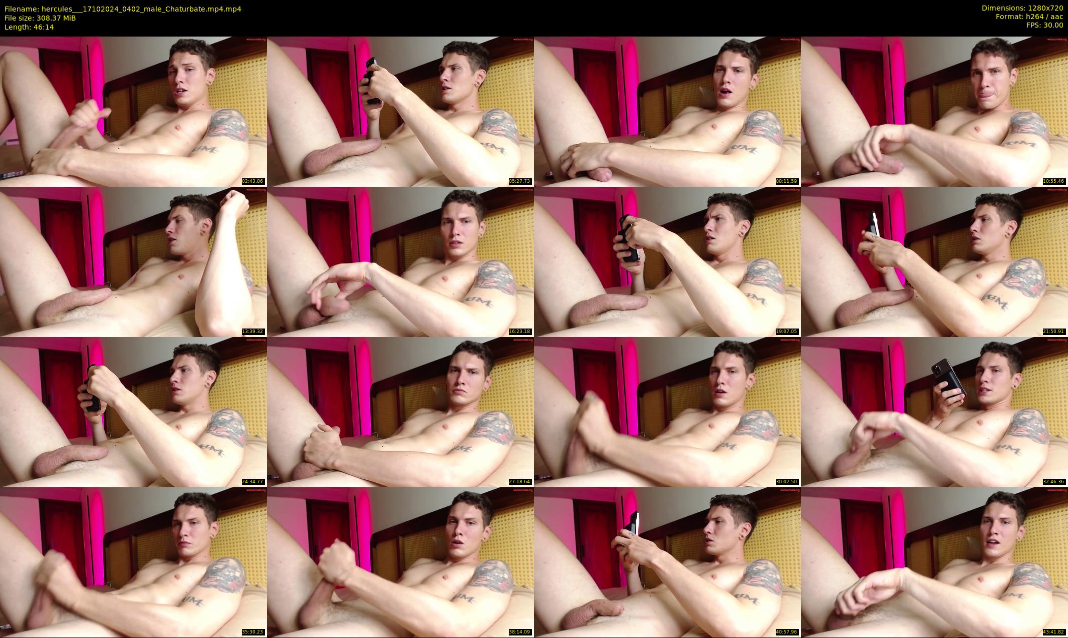 hercules__ — 47 minute Chaturbate male cam show recording, 720p, Oct 17, 2024