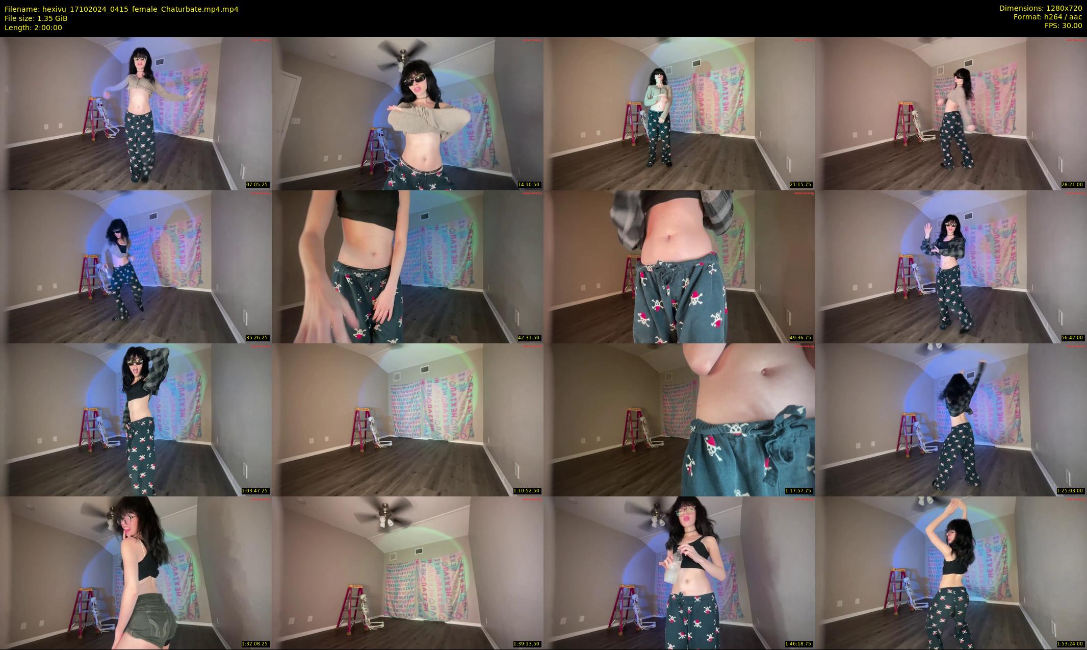 hexivu — 120 minute Chaturbate female cam show recording, 720p, Oct 17, 2024