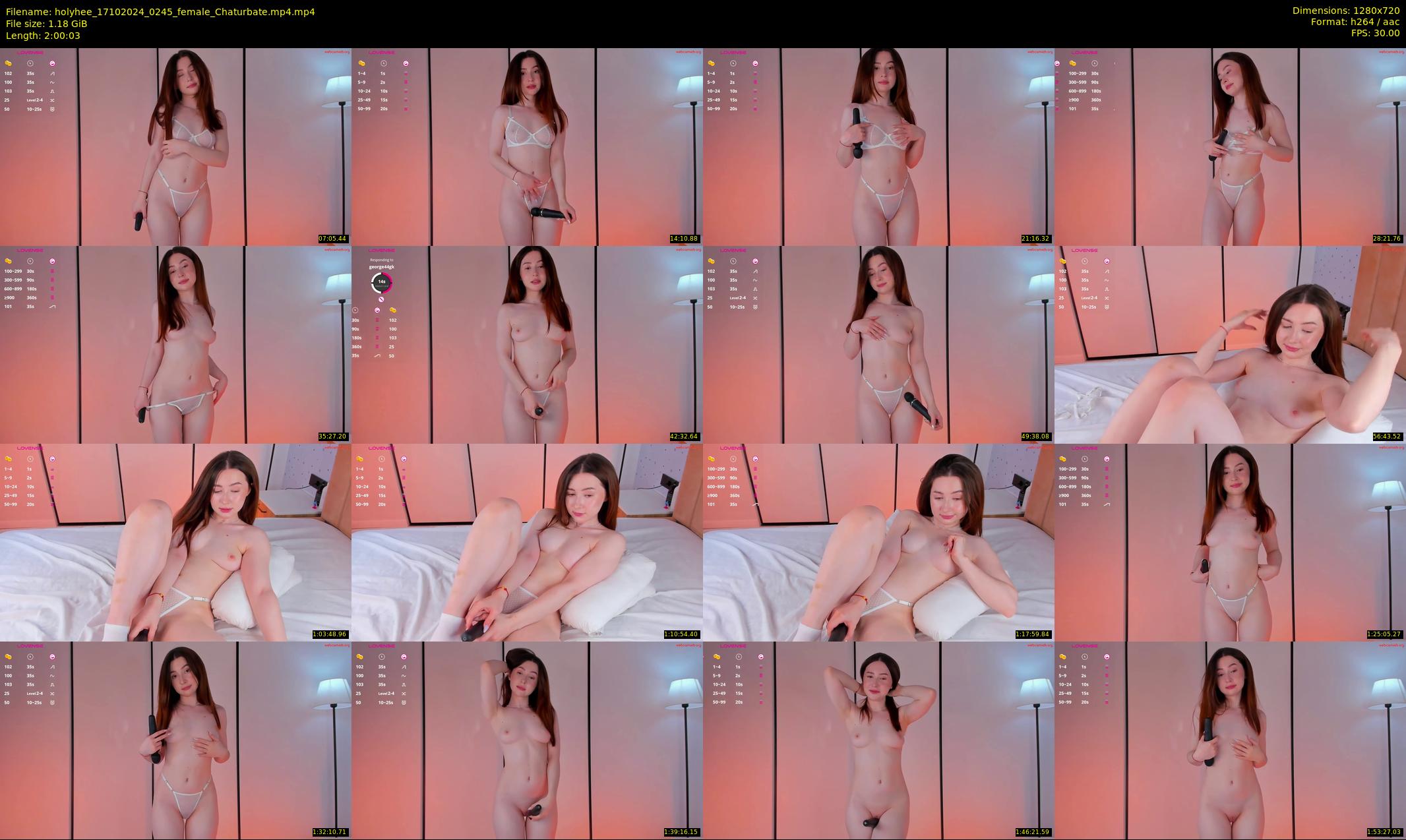 holyhee — 121 minute Chaturbate female cam show recording, 720p, Oct 17, 2024