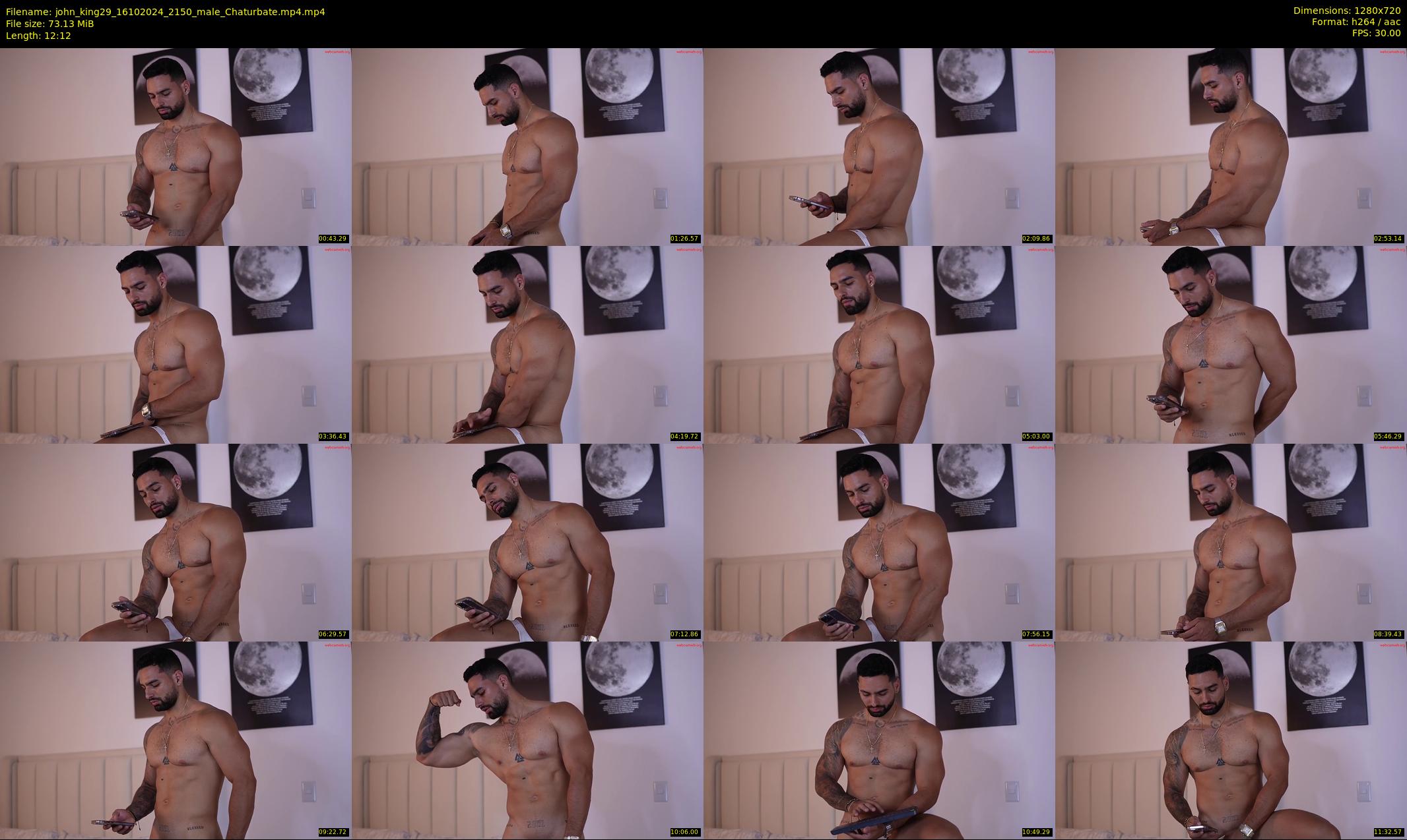 john_king29 — 13 minute Chaturbate male cam show recording, 720p, Oct 16, 2024