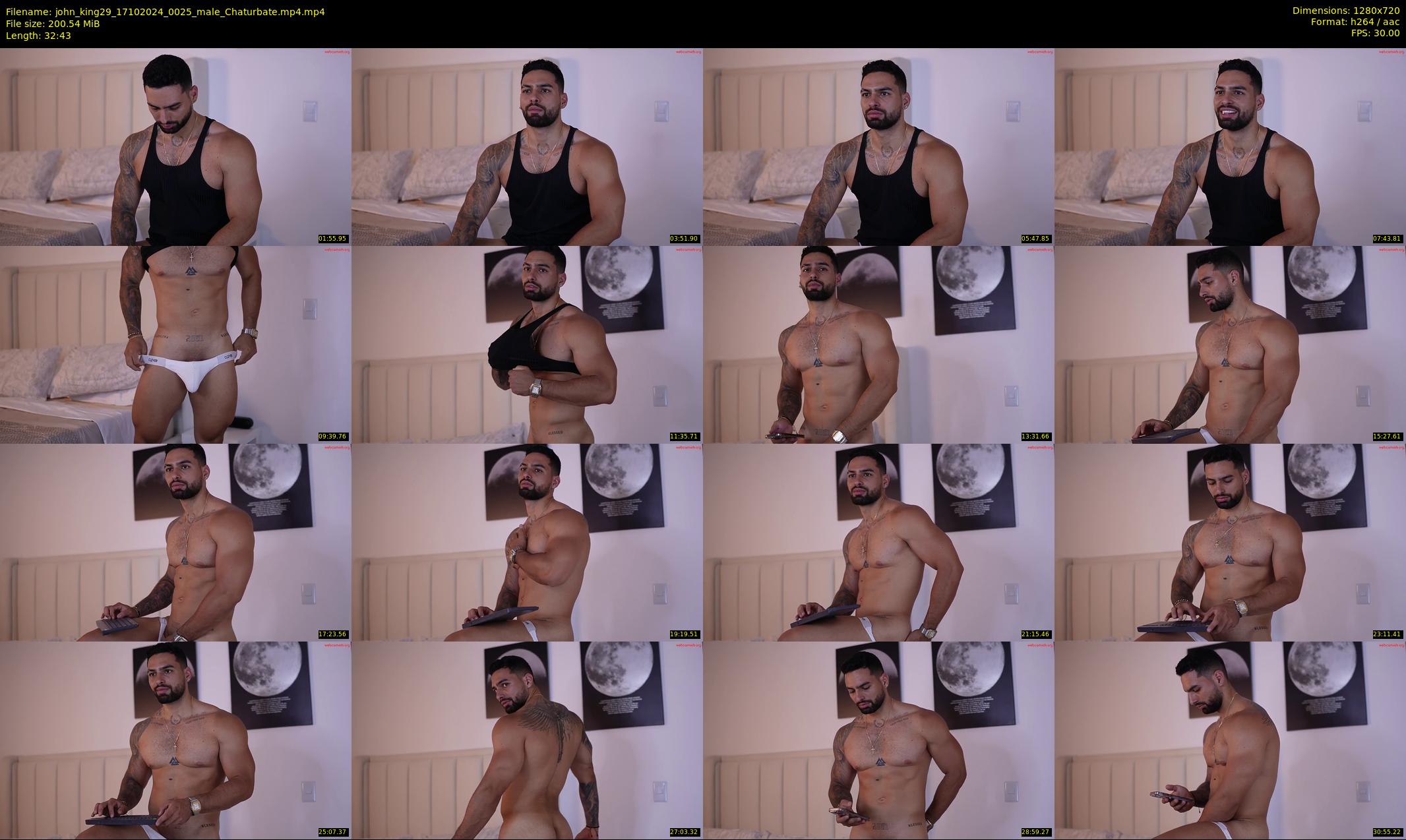 john_king29 — 33 minute Chaturbate male cam show recording, 720p, Oct 17, 2024
