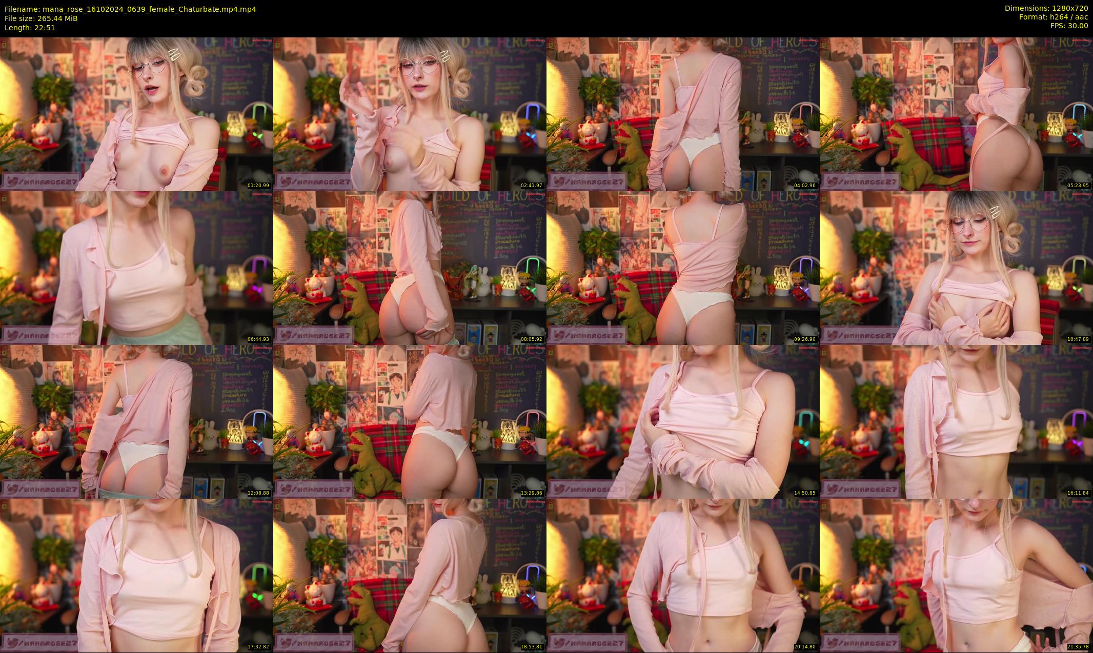 mana_rose — 23 minute Chaturbate female cam show recording, 720p, Oct 16, 2024