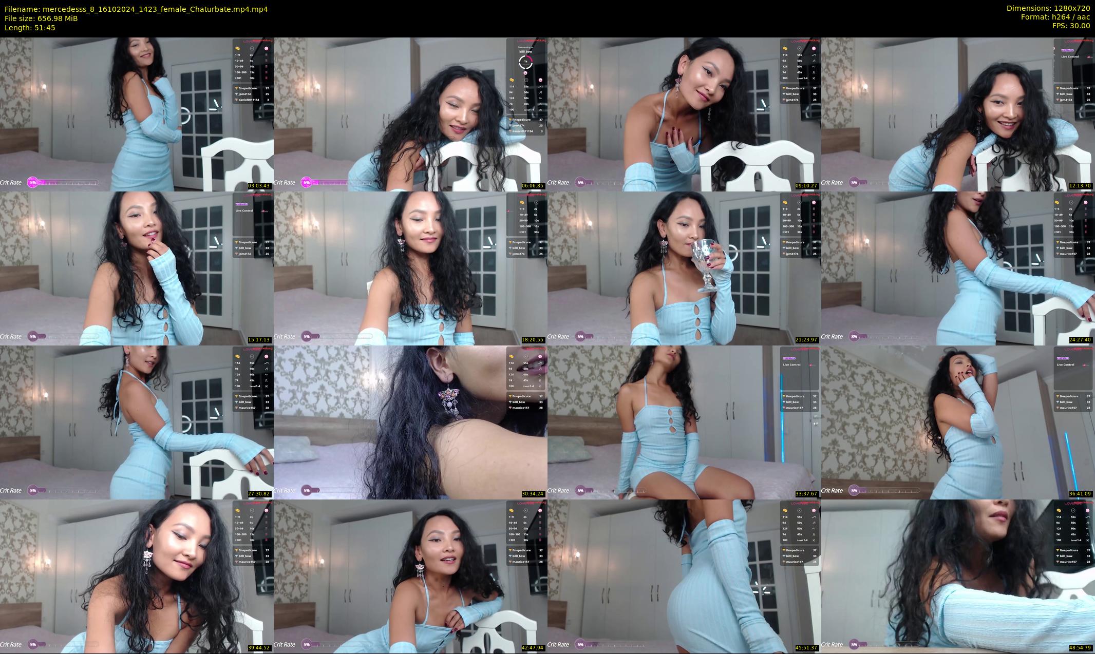 mercedesss_8 — 52 minute Chaturbate female cam show recording, 720p, Oct 16, 2024