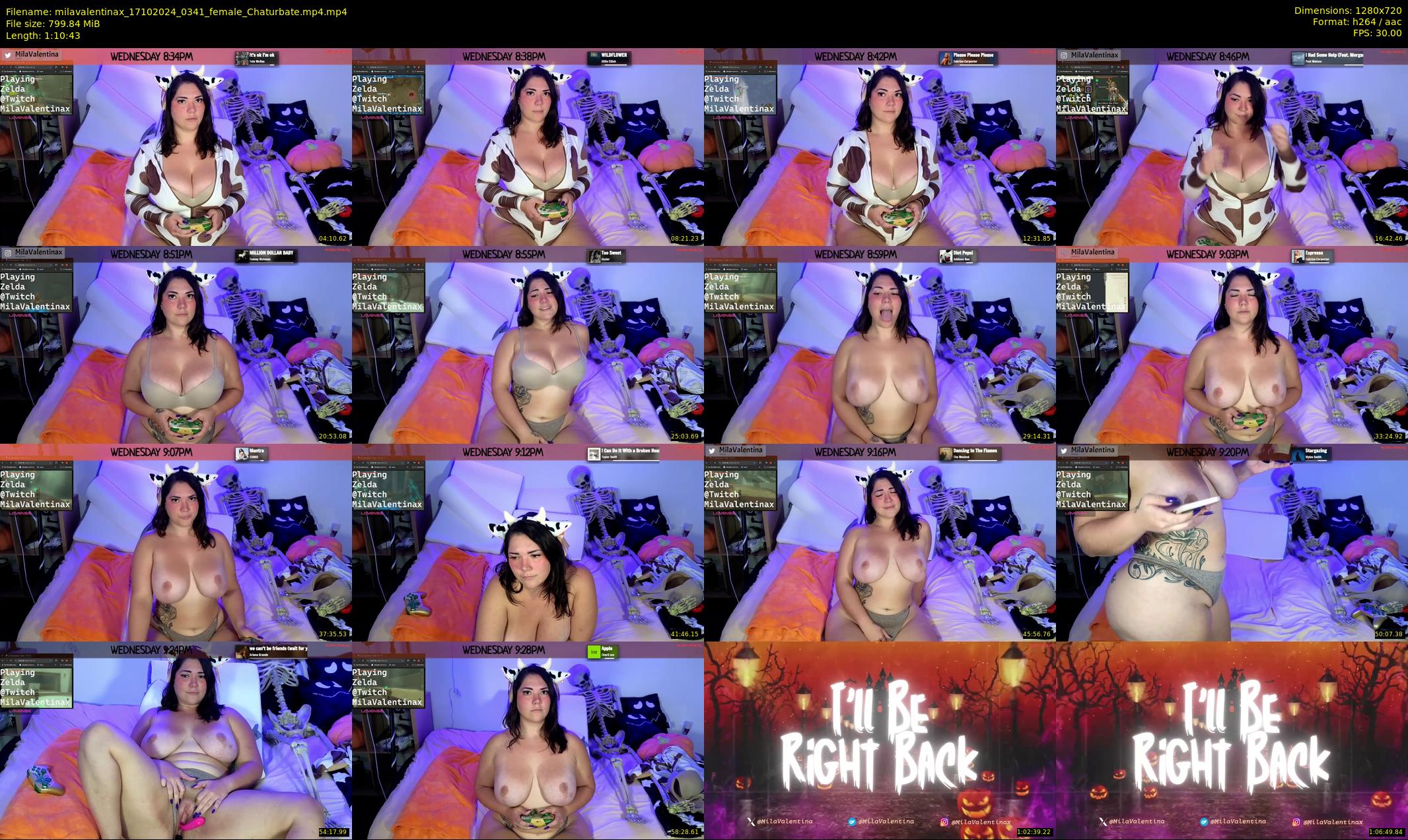 milavalentinax — 71 minute Chaturbate female cam show recording, 720p, Oct 17, 2024
