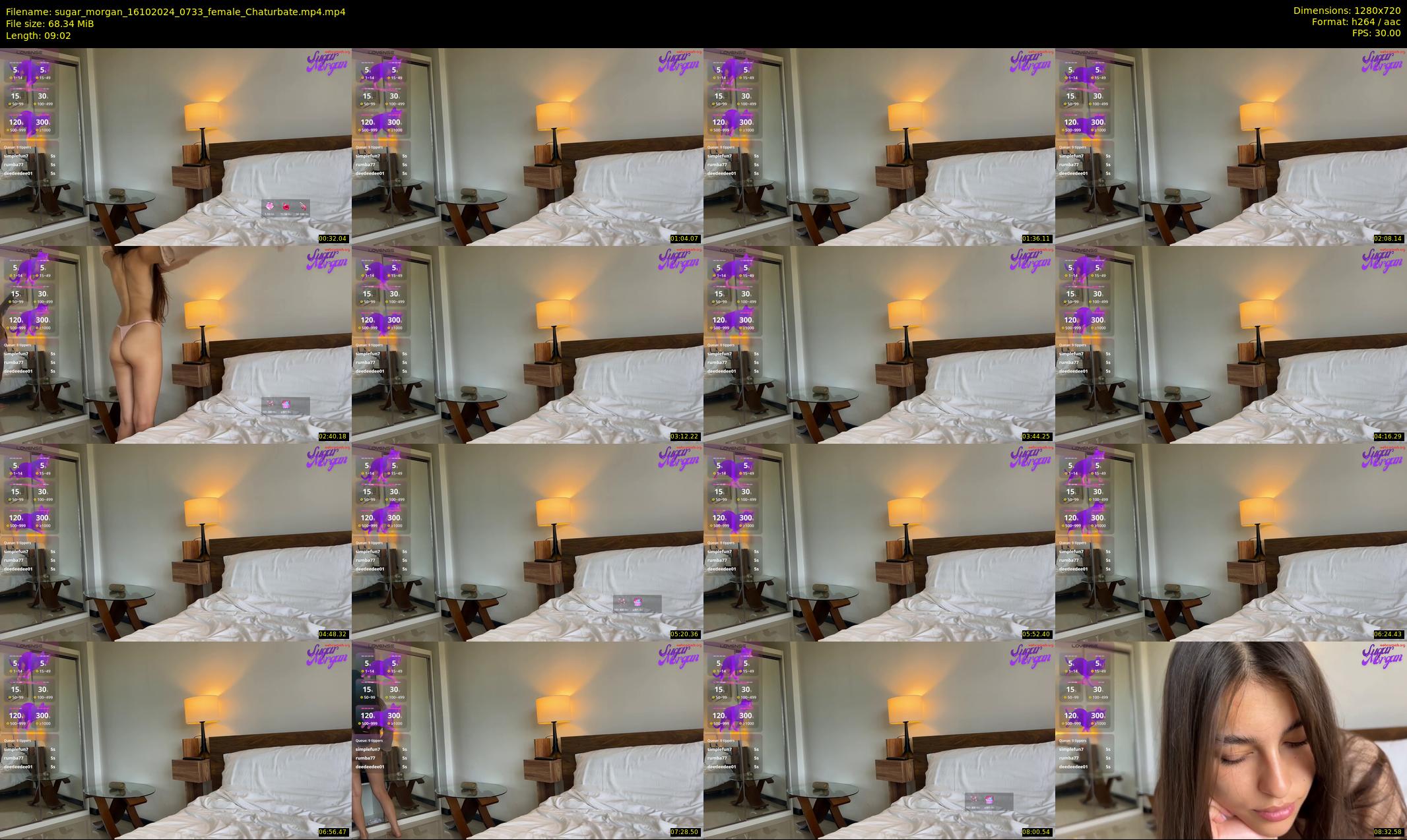 sugar_morgan — 10 minute Chaturbate female cam show recording, 720p, Oct 16, 2024