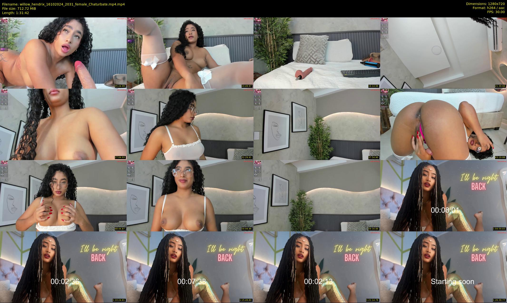 willow_hendrix — 92 minute Chaturbate female cam show recording, 720p, Oct 16, 2024