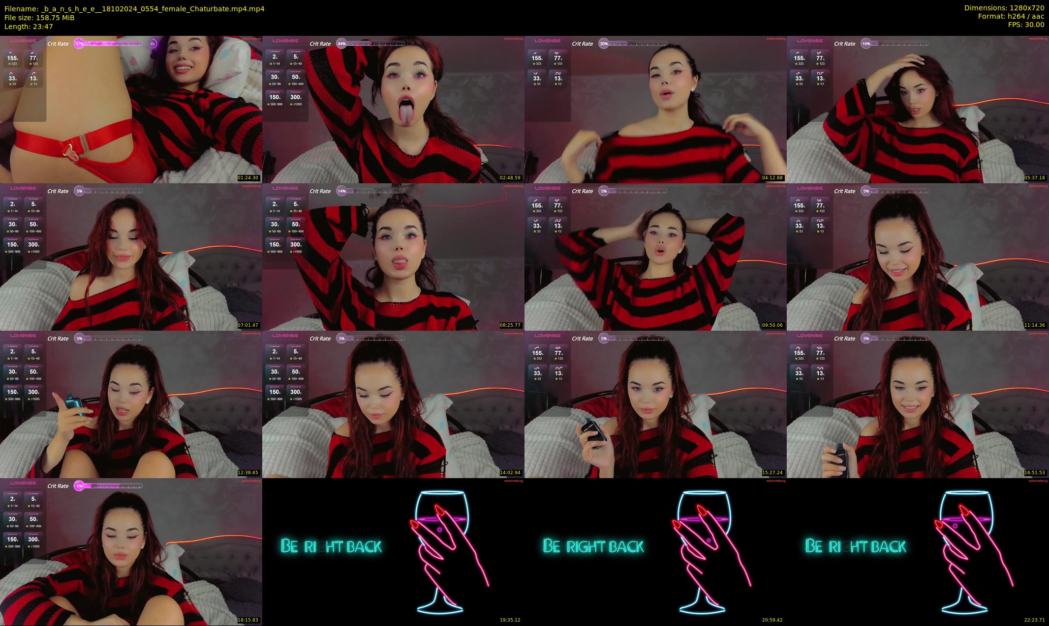 _b_a_n_s_h_e_e_ — 24 minute Chaturbate female cam show recording, 720p, Oct 18, 2024