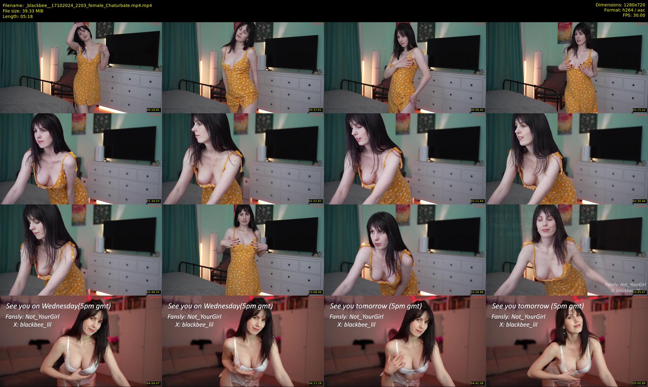 _blackbee_ — 6 minute Chaturbate female cam show recording, 720p, Oct 17, 2024