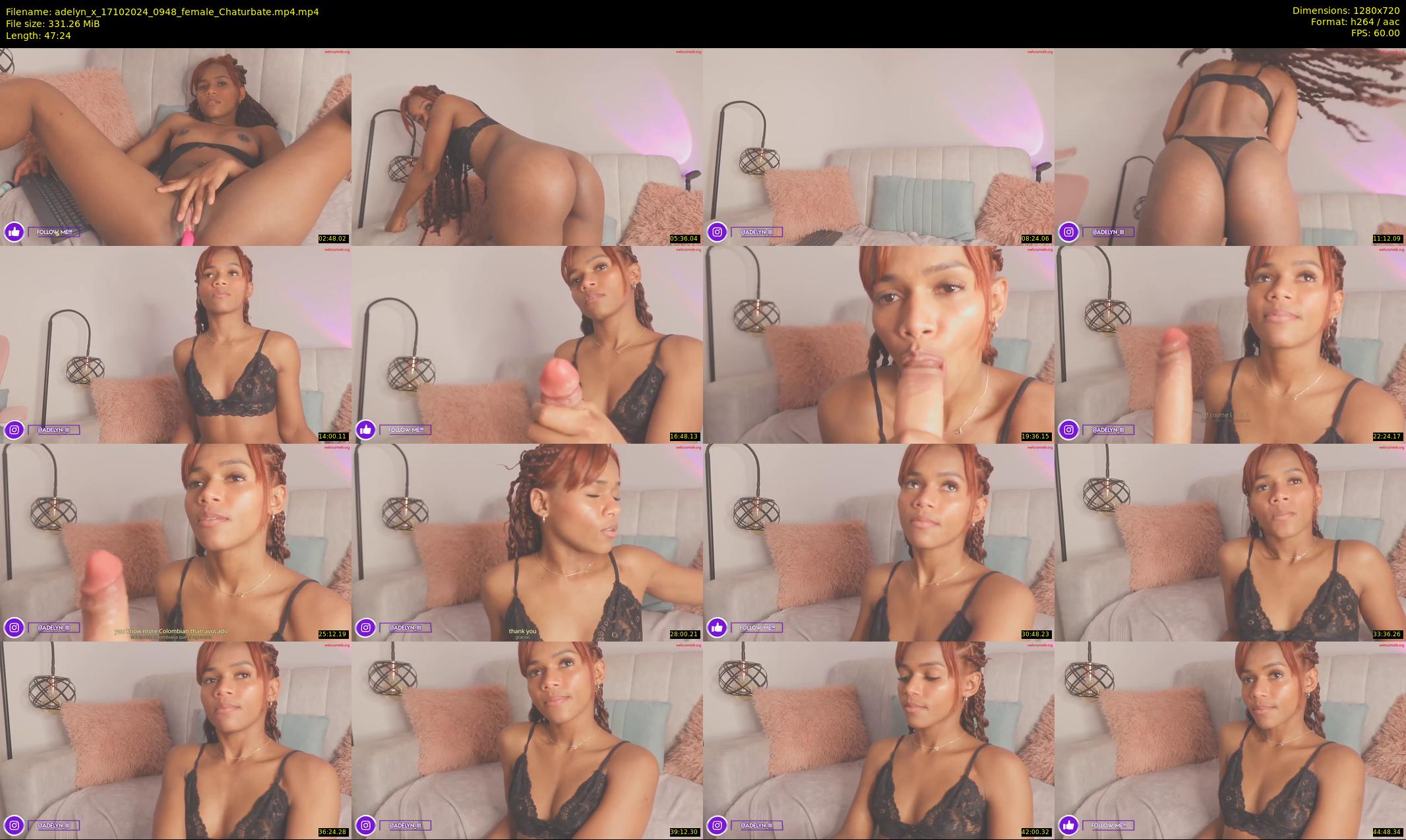 adelyn_x — 48 minute Chaturbate female cam show recording, 720p, Oct 17, 2024