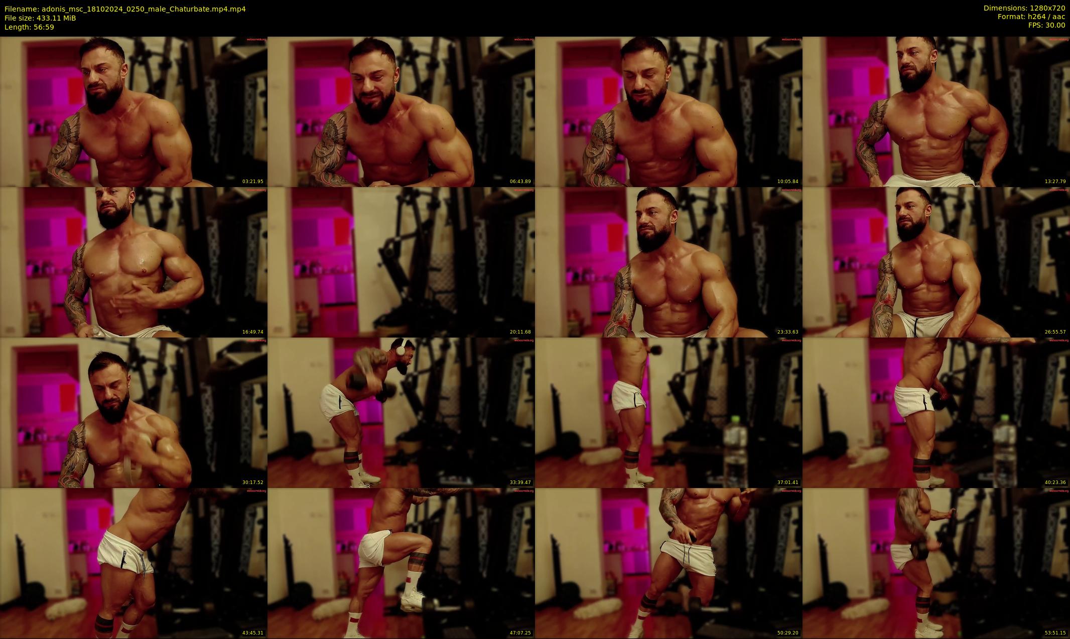 adonis_msc — 57 minute Chaturbate male cam show recording, 720p, Oct 18, 2024