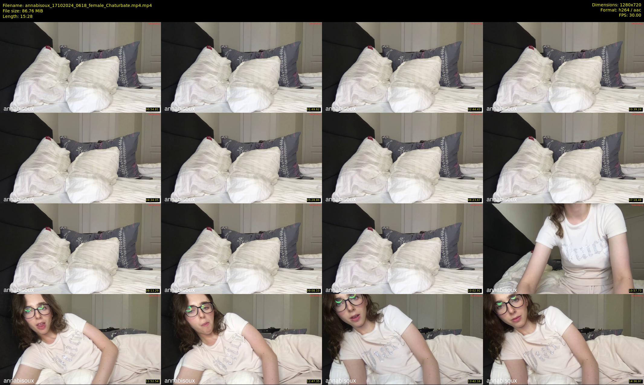 annabisoux — 16 minute Chaturbate female cam show recording, 720p, Oct 17, 2024