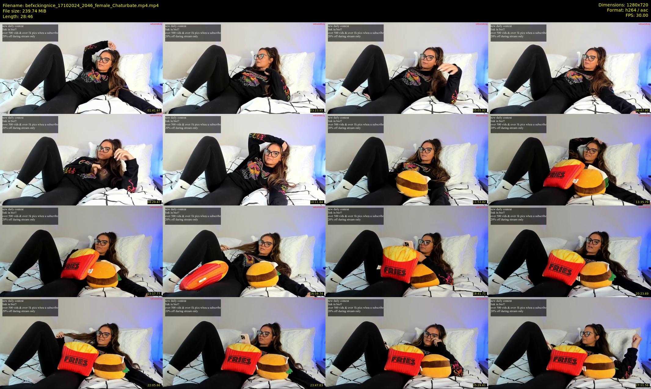 befxckingnice — 29 minute Chaturbate female cam show recording, 720p, Oct 17, 2024