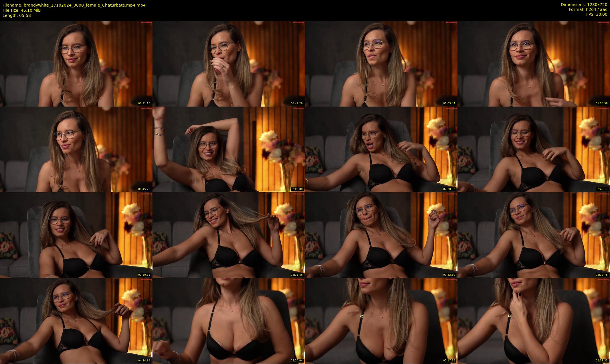 brandywhite — 6 minute Chaturbate female cam show recording, 720p, Oct 17, 2024