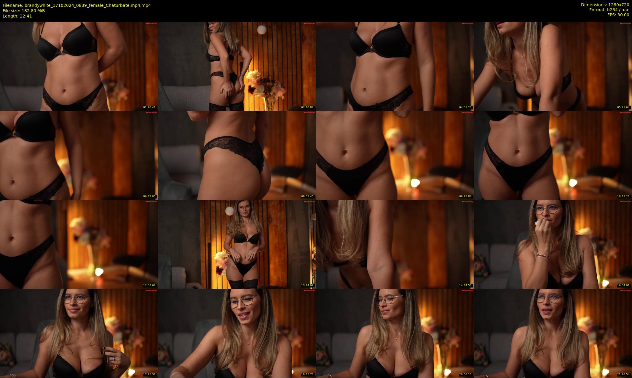 brandywhite — 23 minute Chaturbate female cam show recording, 720p, Oct 17, 2024