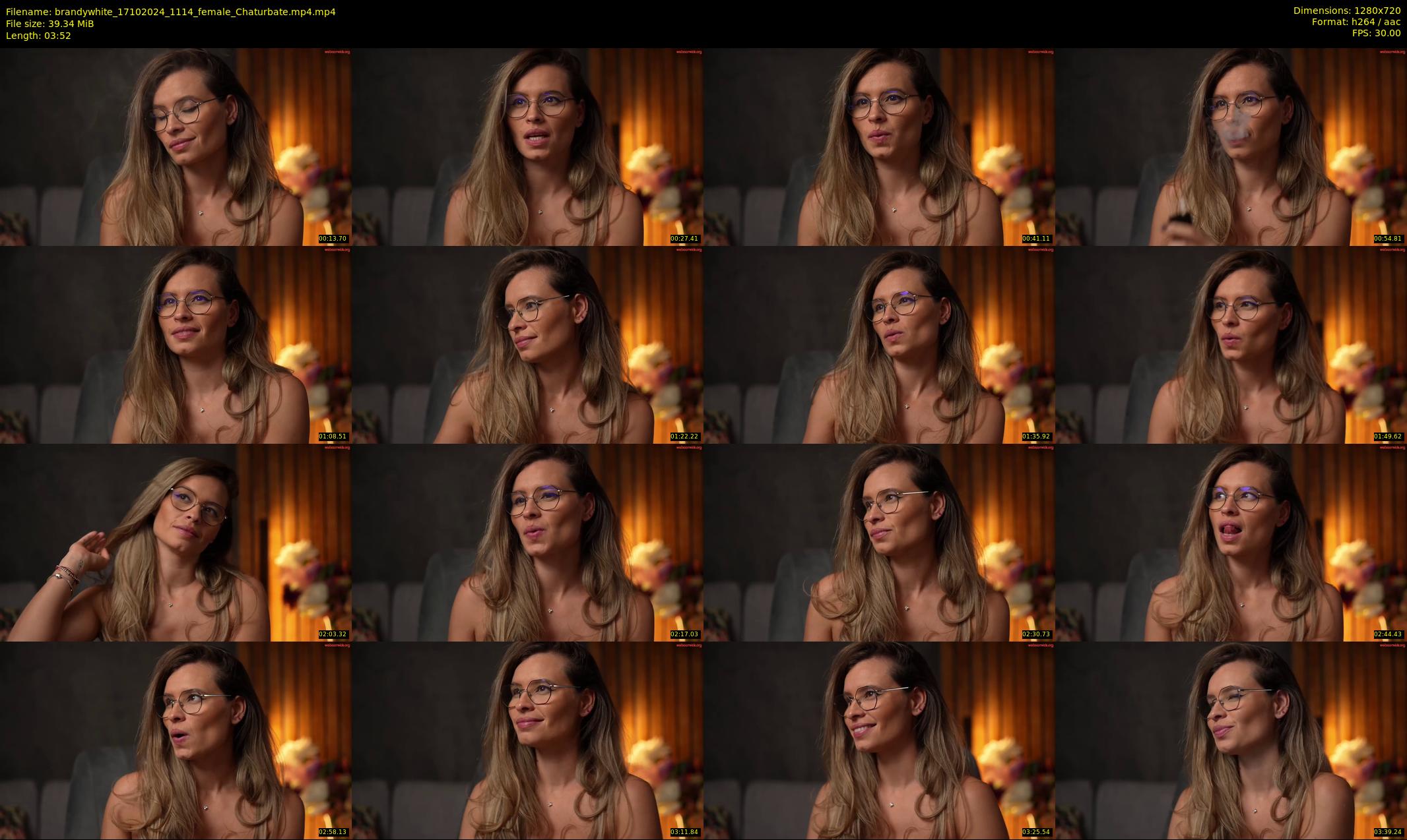 brandywhite — 4 minute Chaturbate female cam show recording, 720p, Oct 17, 2024