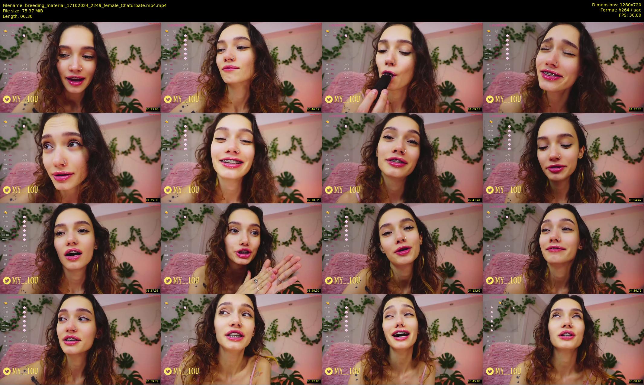 breeding_material — 7 minute Chaturbate female cam show recording, 720p, Oct 17, 2024
