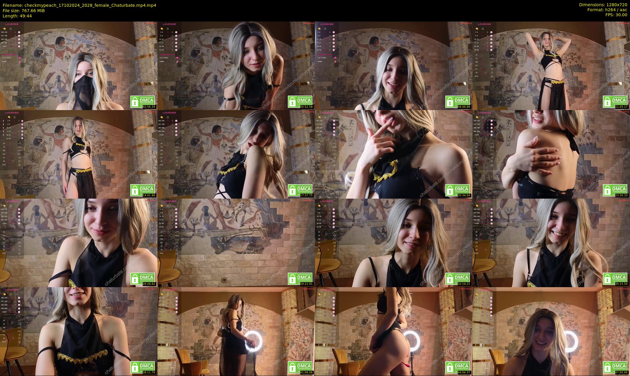 checkmypeach — 50 minute Chaturbate female cam show recording, 720p, Oct 17, 2024