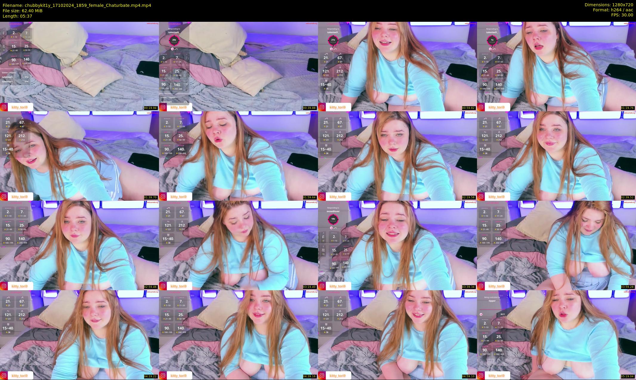 chubbykit1y — 6 minute Chaturbate female cam show recording, 720p, Oct 17, 2024