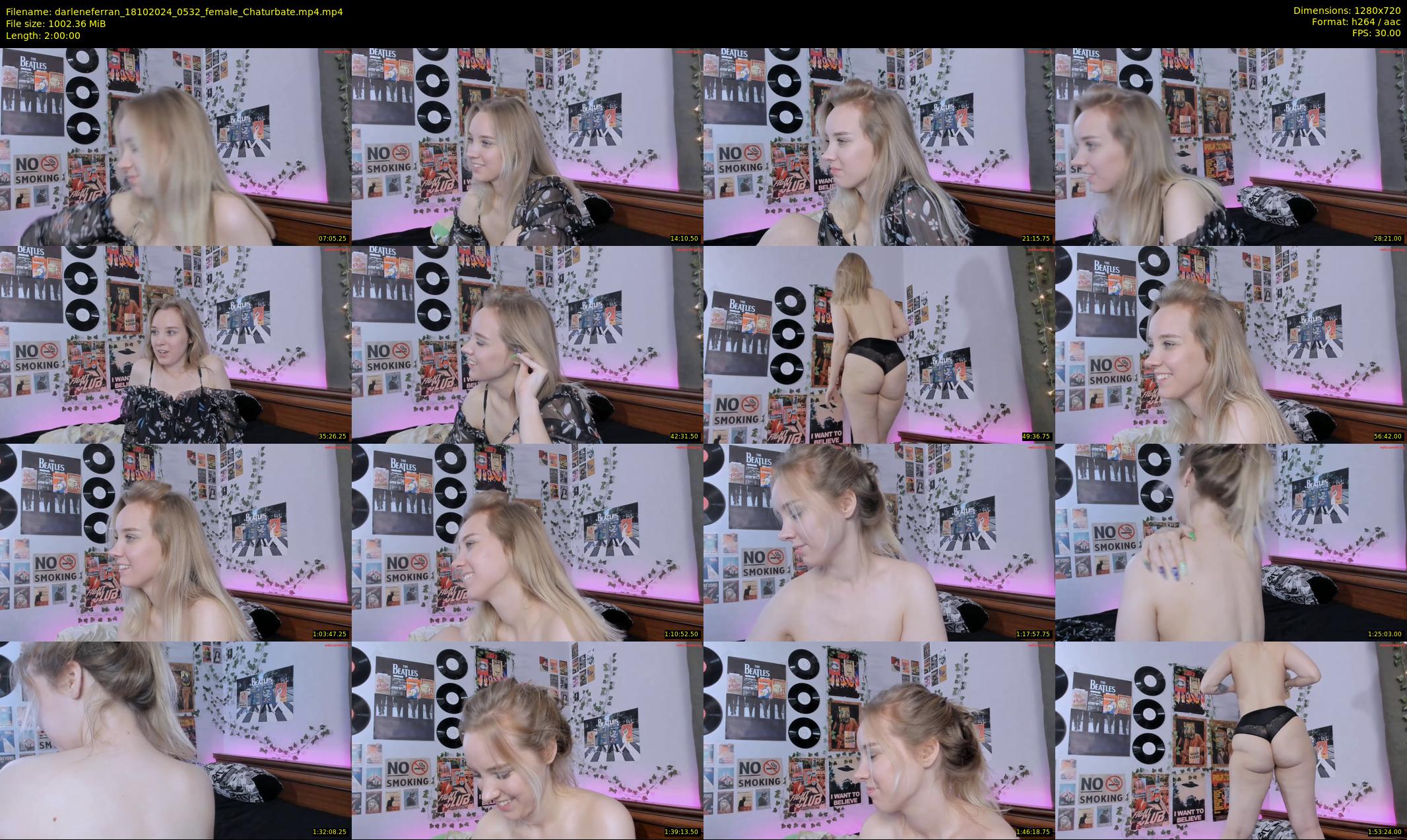 darleneferran — 120 minute Chaturbate female cam show recording, 720p, Oct 18, 2024
