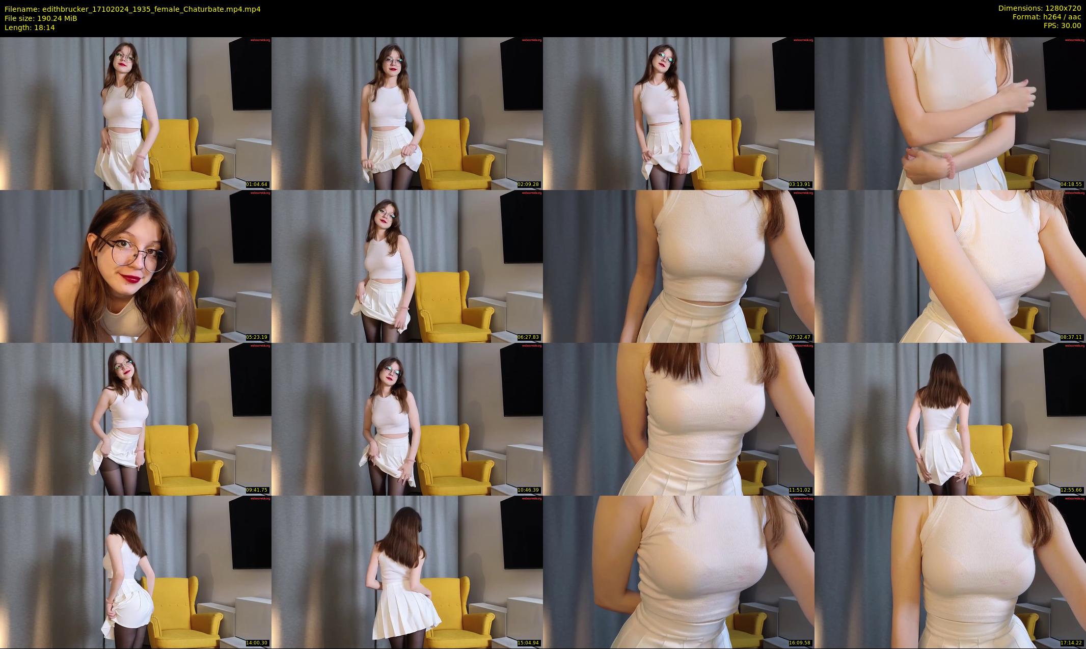 edithbrucker — 19 minute Chaturbate female cam show recording, 720p, Oct 17, 2024