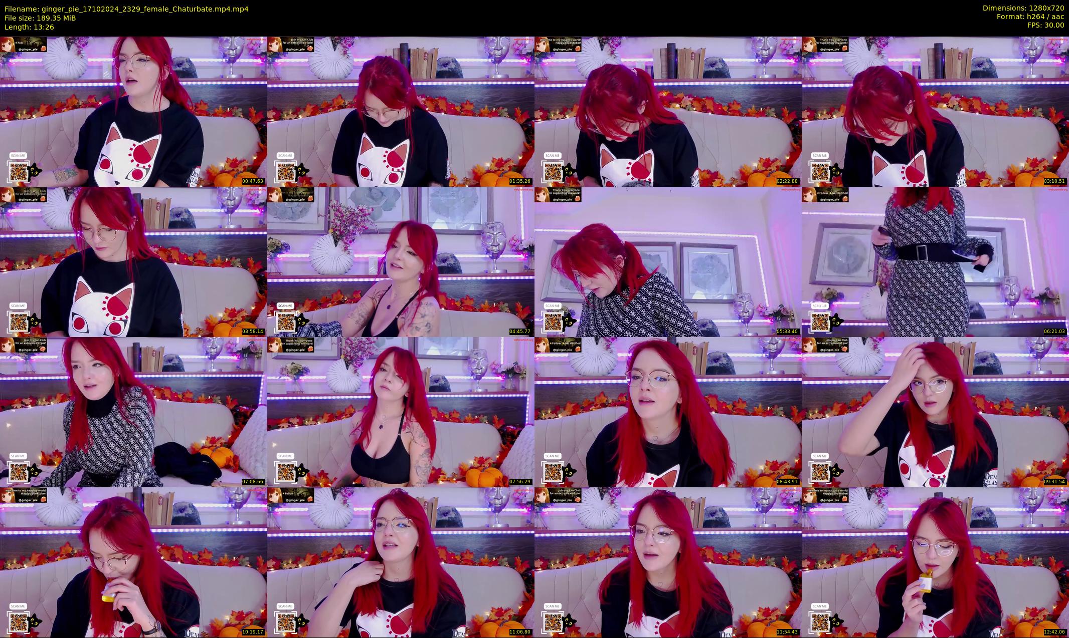 ginger_pie — 14 minute Chaturbate female cam show recording, 720p, Oct 17, 2024
