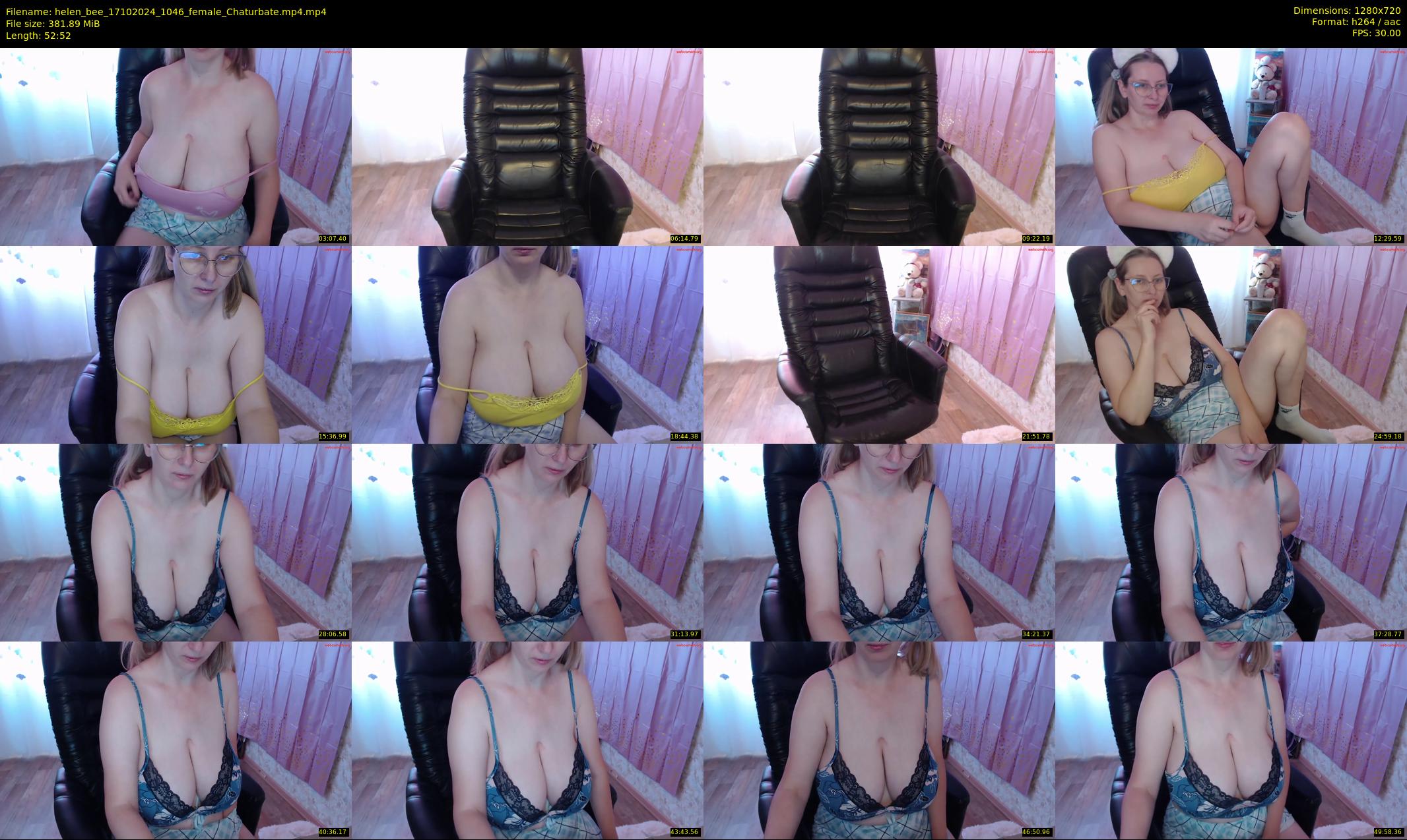 helen_bee — 53 minute Chaturbate female cam show recording, 720p, Oct 17, 2024