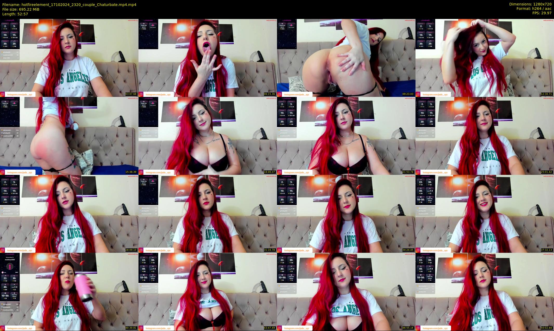 hotfireelement — 53 minute Chaturbate couple cam show recording, 720p, Oct 17, 2024