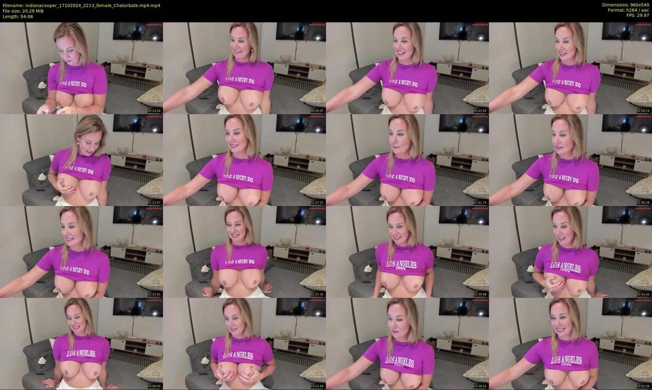 indianacooper — 5 minute Chaturbate female cam show recording, 480p, Oct 17, 2024