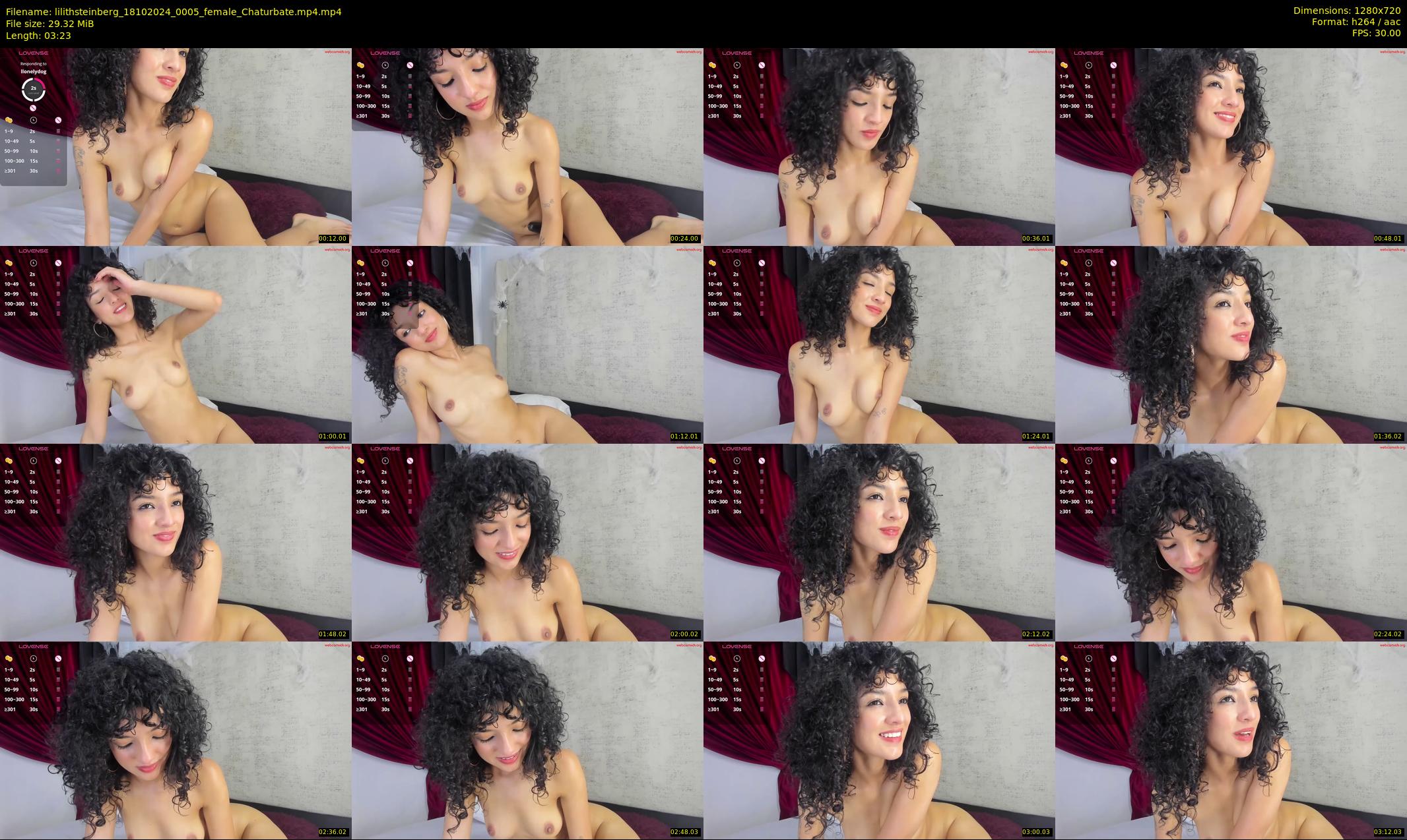 lilithsteinberg — 4 minute Chaturbate female cam show recording, 720p, Oct 18, 2024