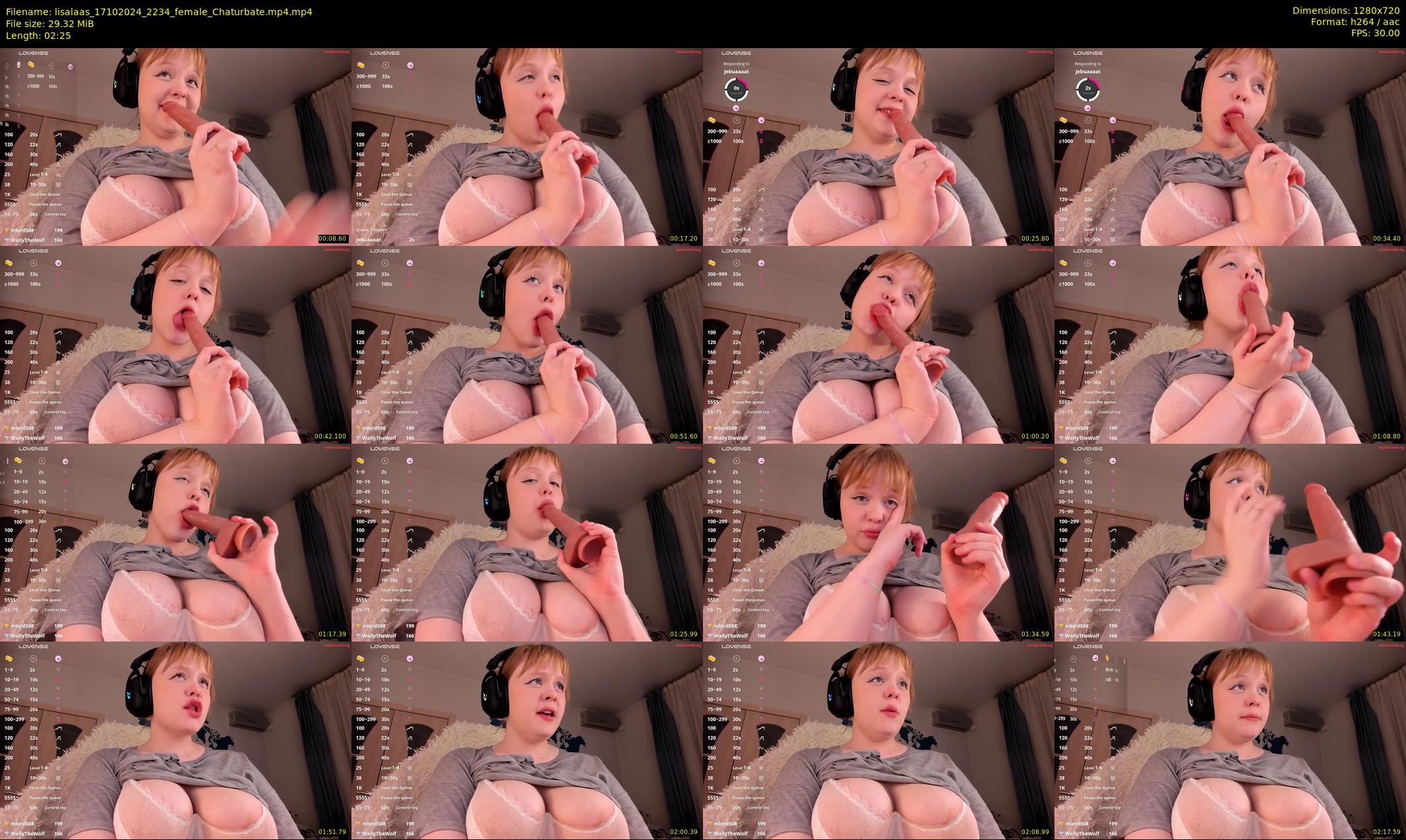 lisalaas — 3 minute Chaturbate female cam show recording, 720p, Oct 17, 2024