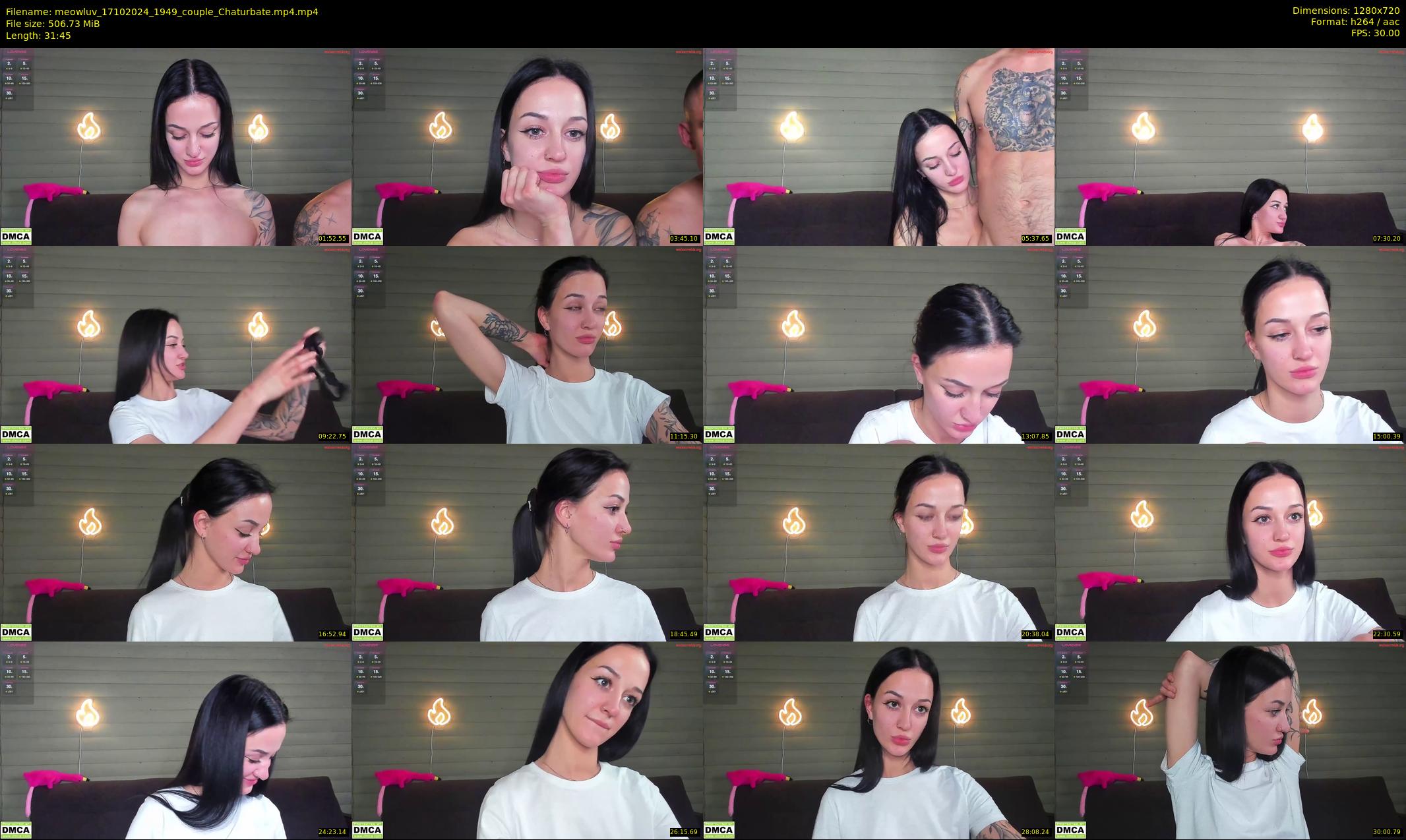 meowluv — 32 minute Chaturbate couple cam show recording, 720p, Oct 17, 2024