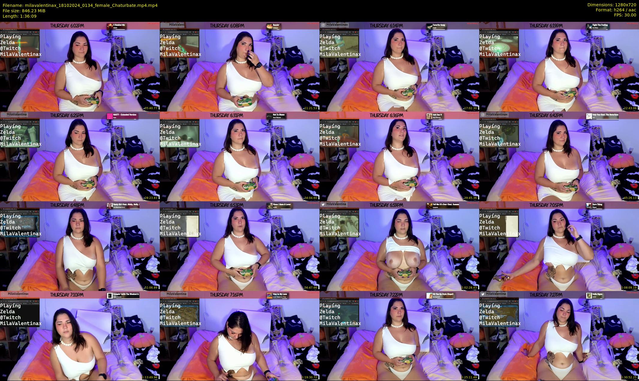 milavalentinax — 97 minute Chaturbate female cam show recording, 720p, Oct 18, 2024