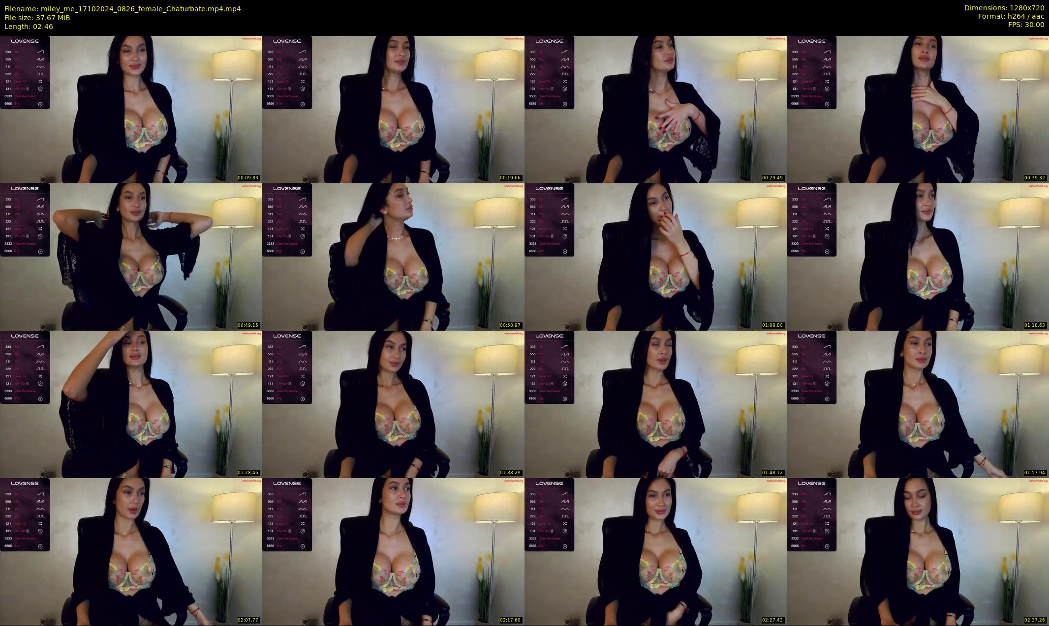 miley_me — 3 minute Chaturbate female cam show recording, 720p, Oct 17, 2024