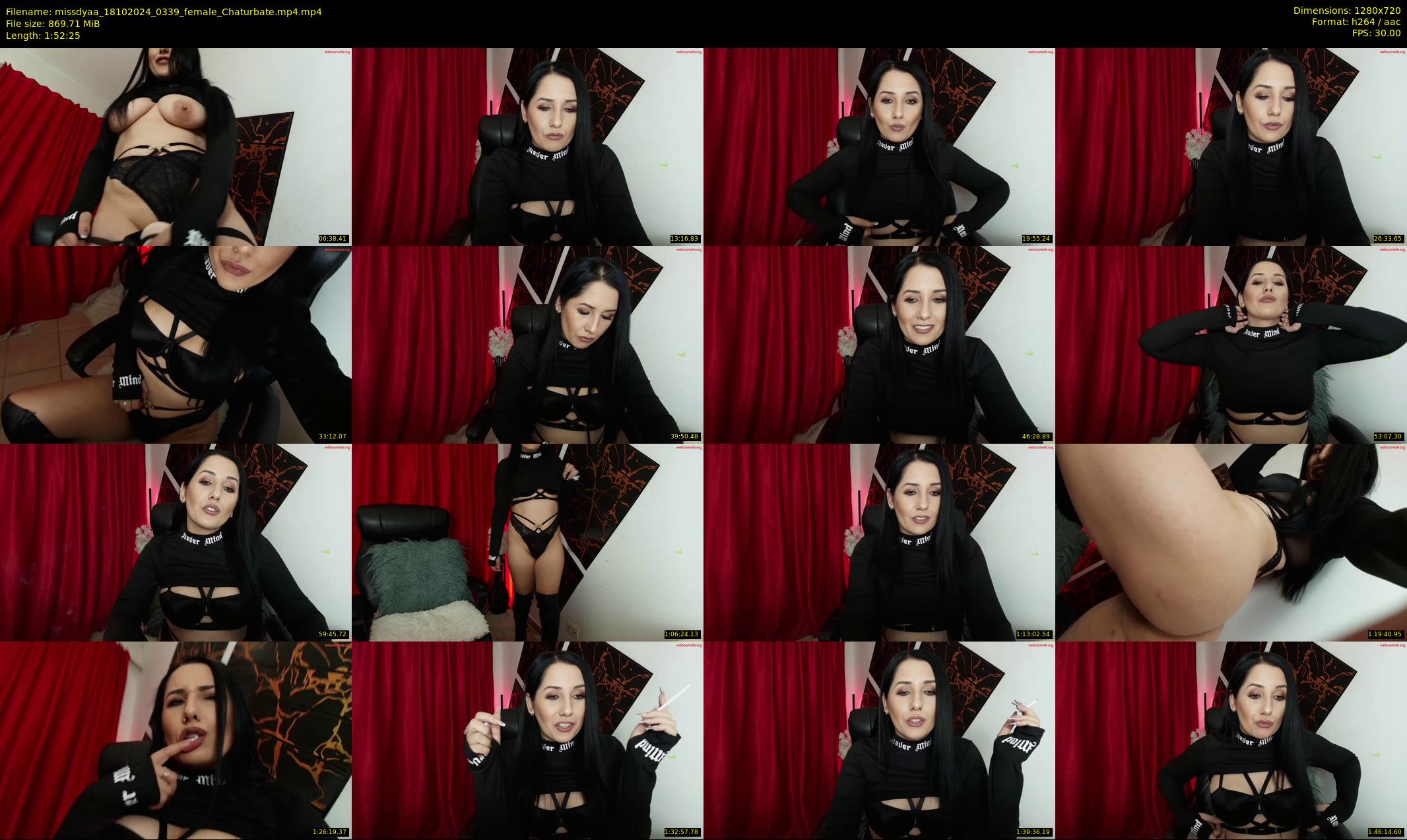 missdyaa — 113 minute Chaturbate female cam show recording, 720p, Oct 18, 2024
