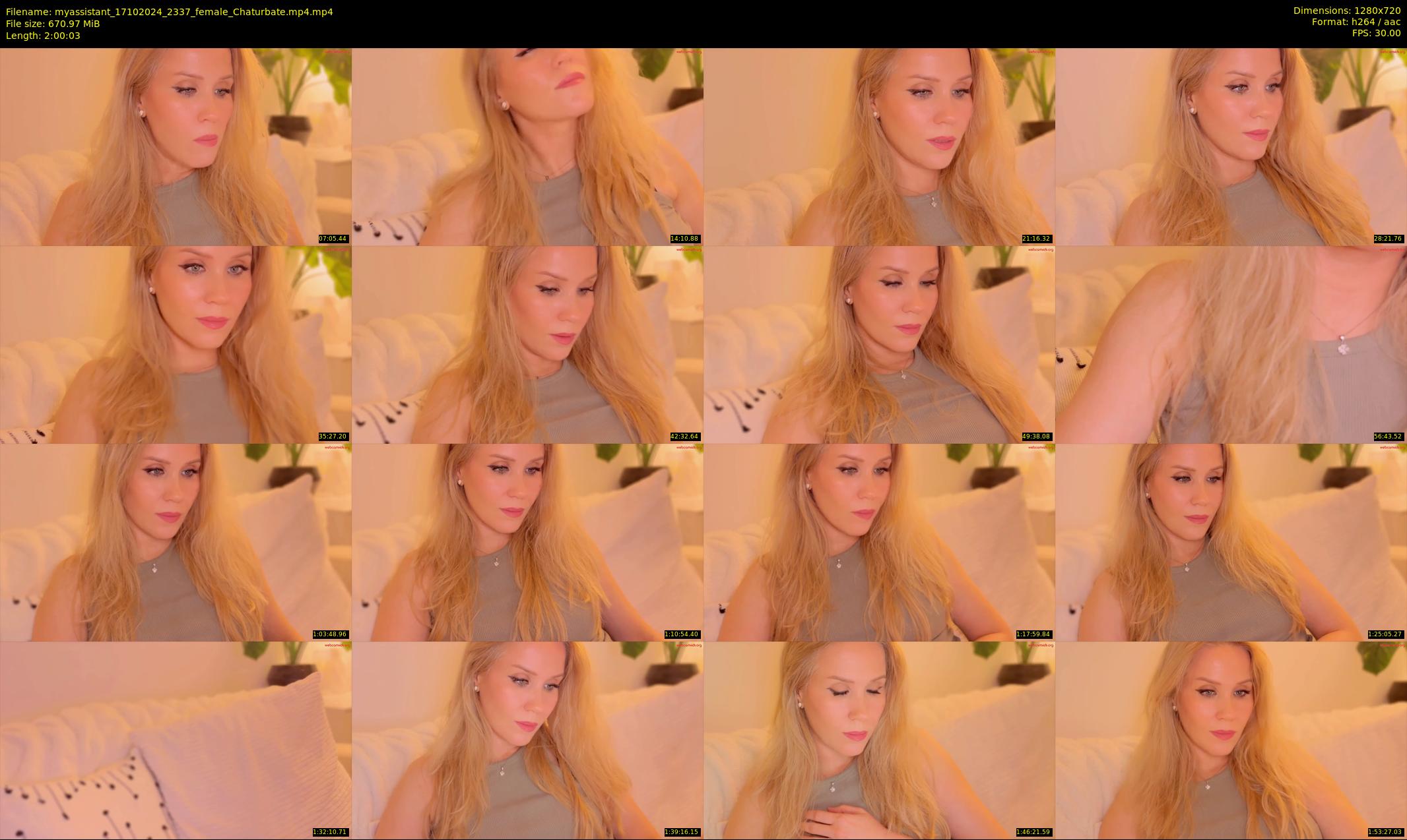 myassistant — 121 minute Chaturbate female cam show recording, 720p, Oct 17, 2024