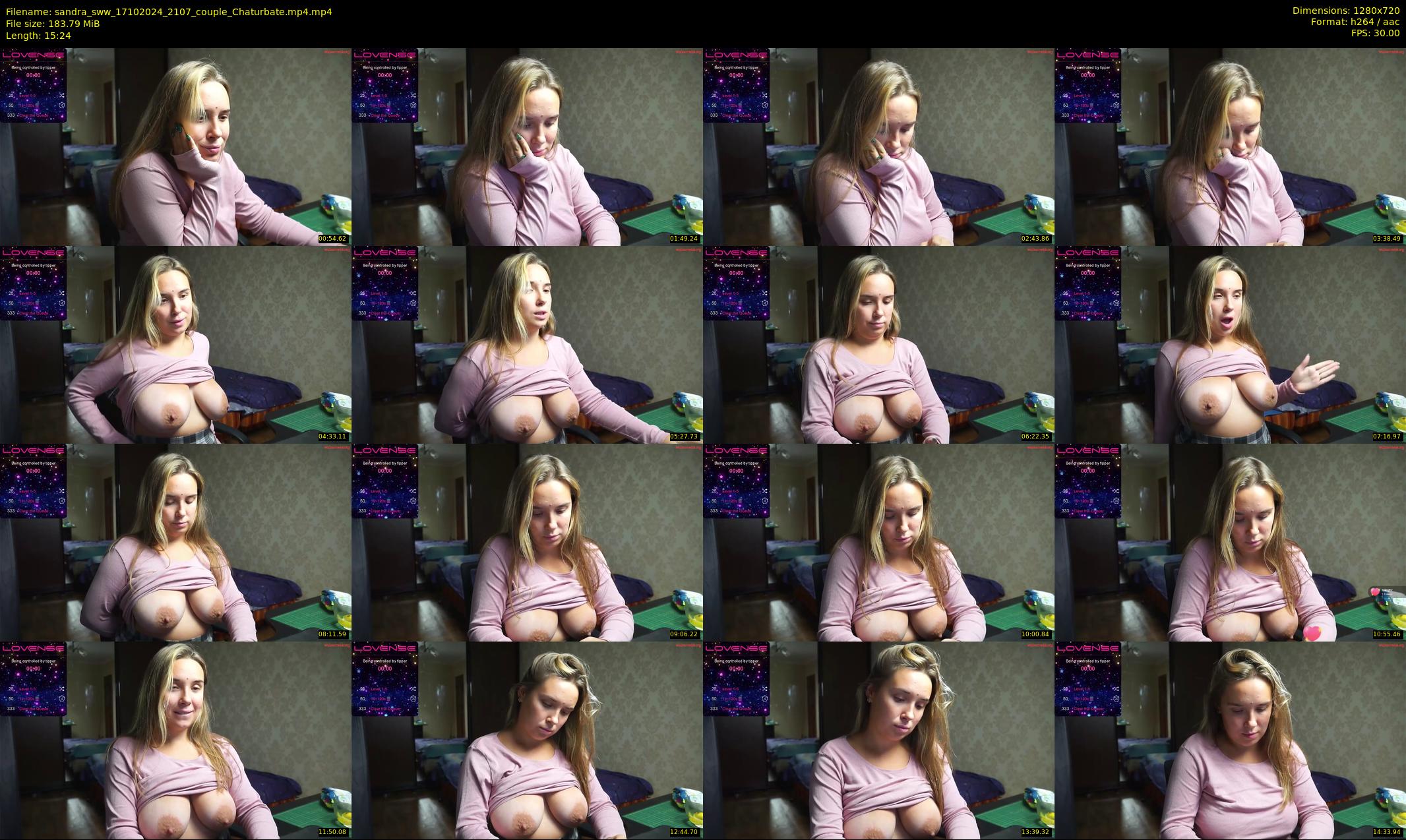 sandra_sww — 16 minute Chaturbate couple cam show recording, 720p, Oct 17, 2024