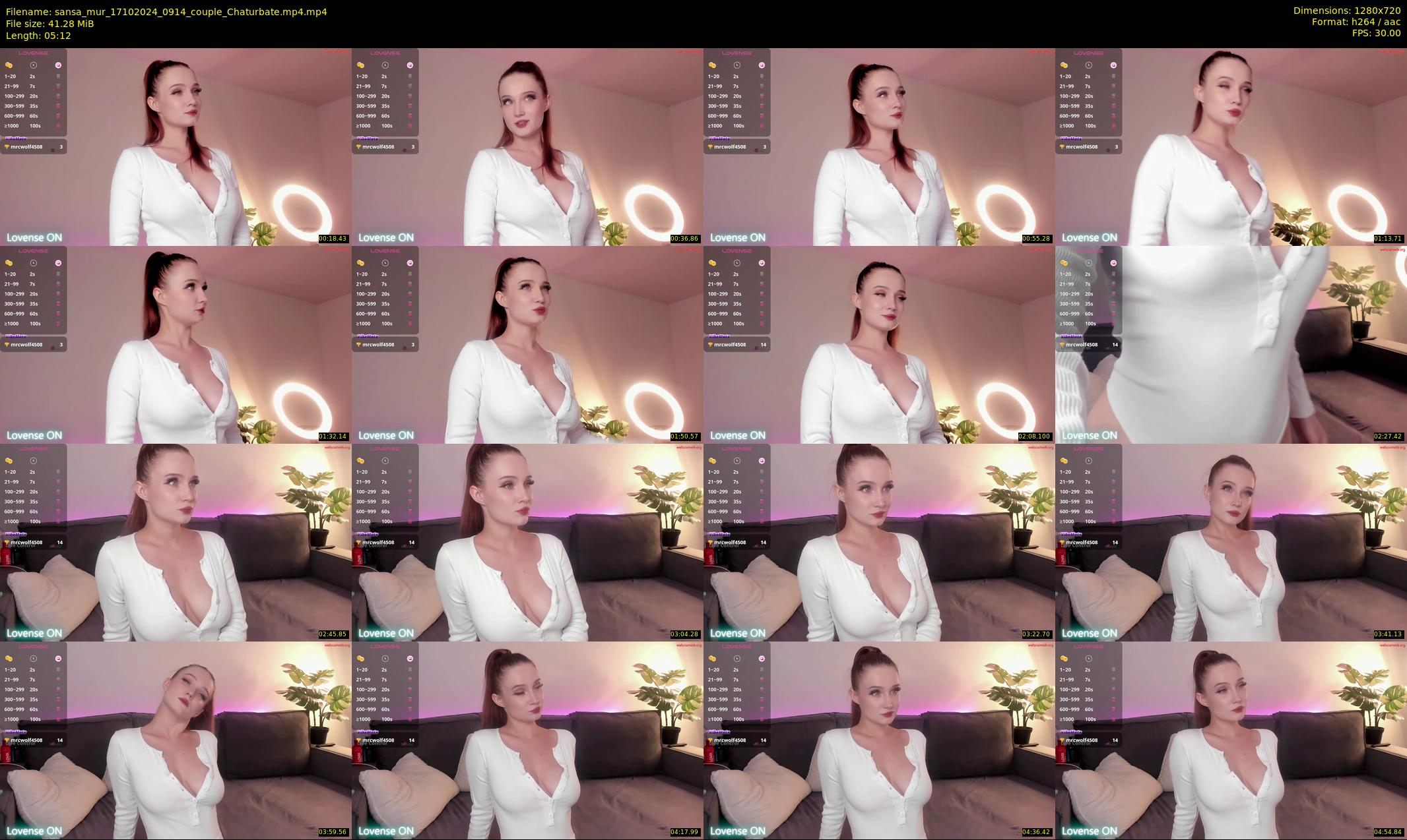 sansa_mur — 6 minute Chaturbate female cam show recording, 720p, Oct 17, 2024