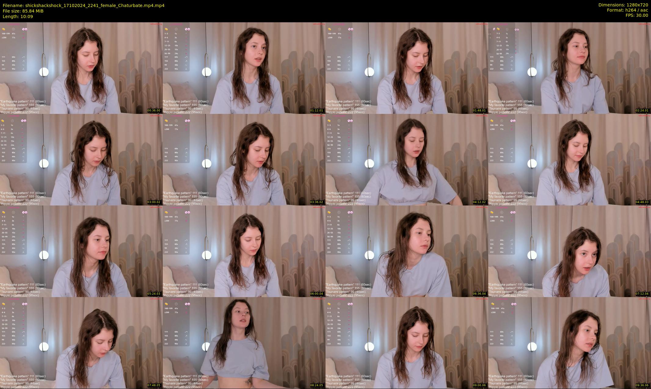 shickshackshock — 11 minute Chaturbate female cam show recording, 720p, Oct 17, 2024