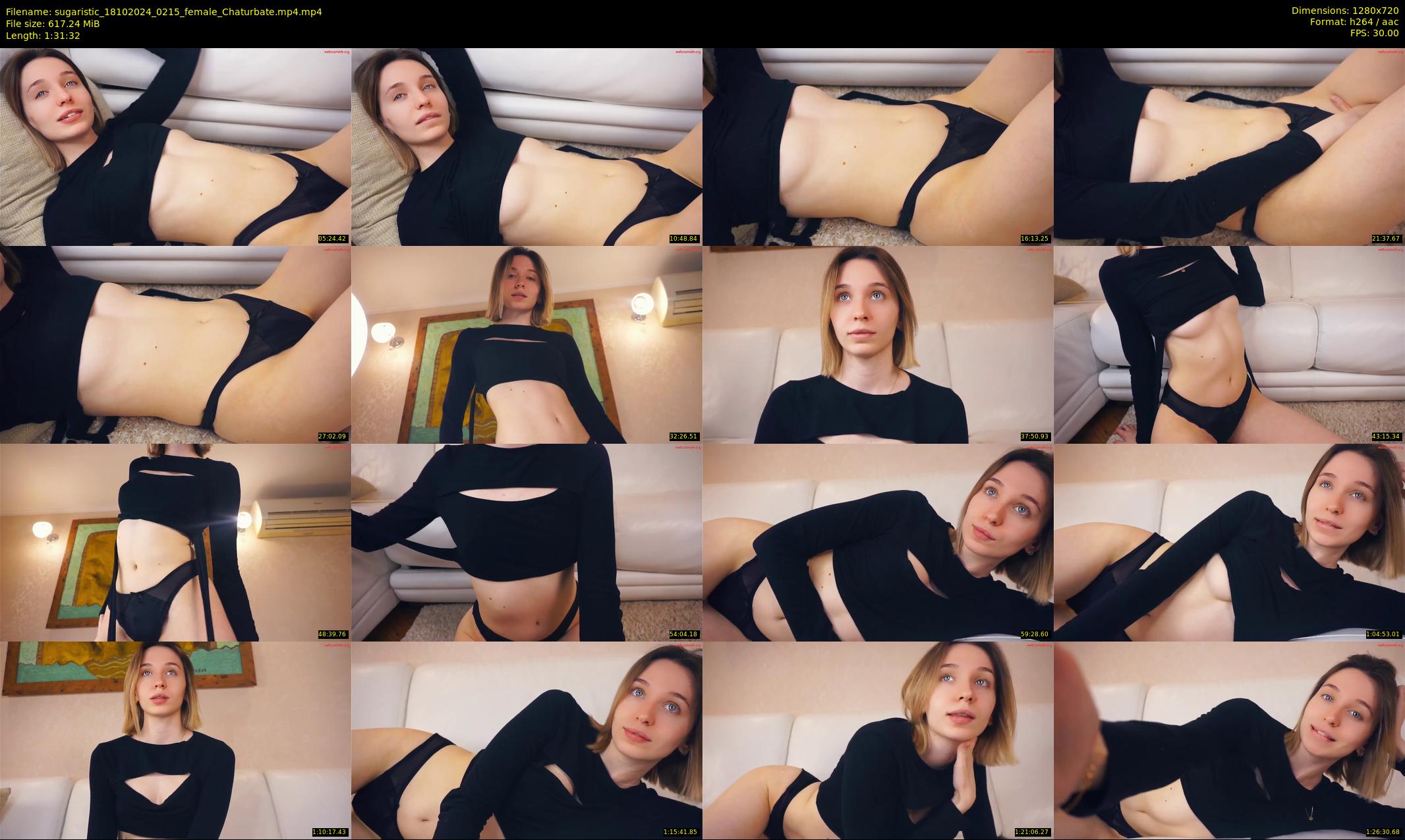 sugaristic — 92 minute Chaturbate female cam show recording, 720p, Oct 18, 2024